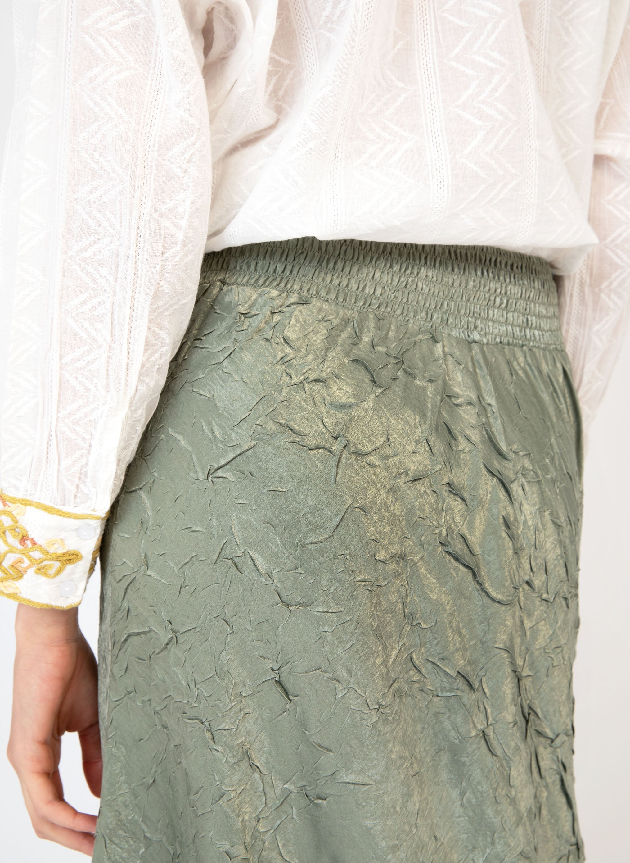 JUPE MIDI JANINA tilleul