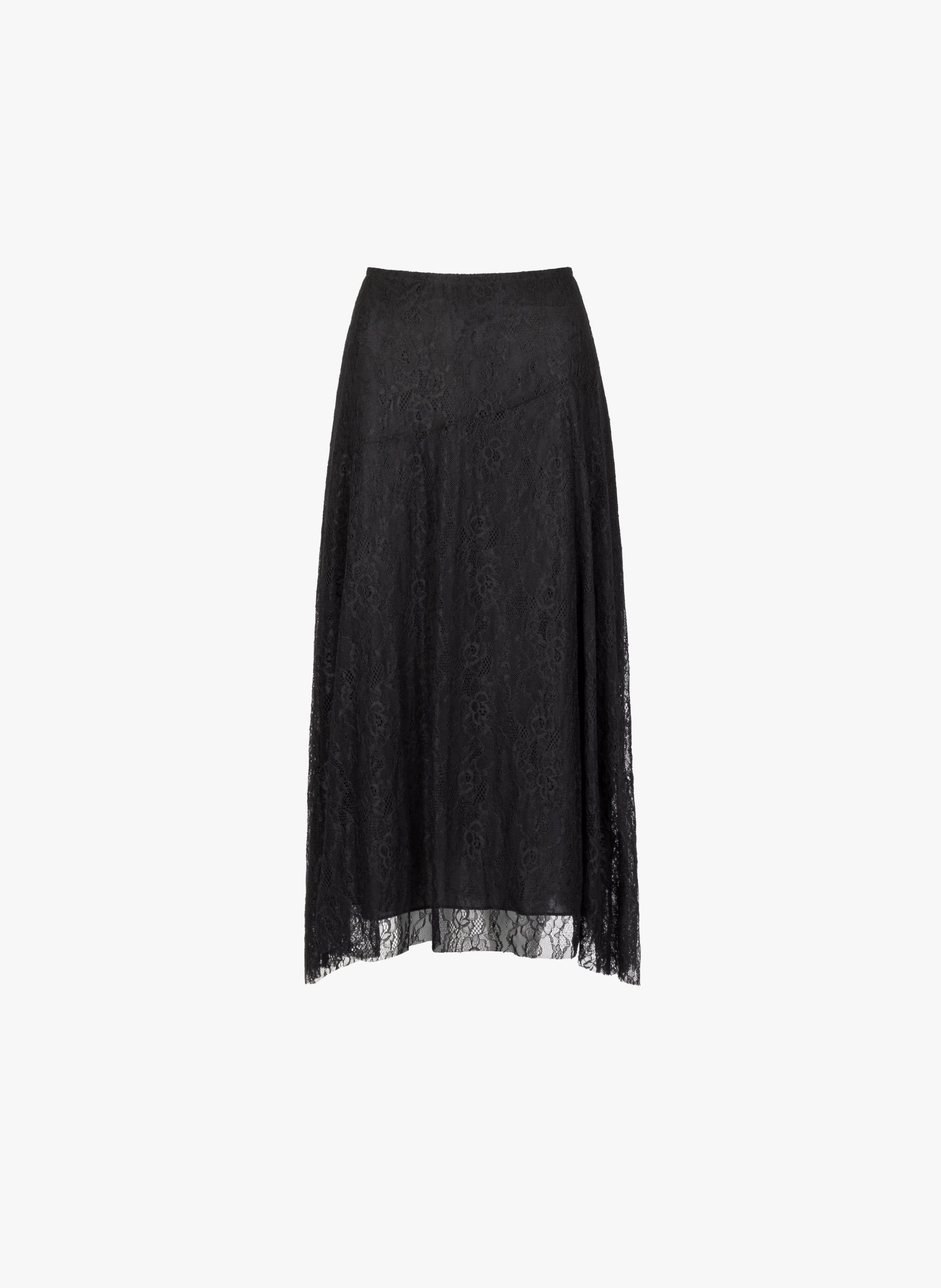JUNIEN MIDI SKIRT negro
