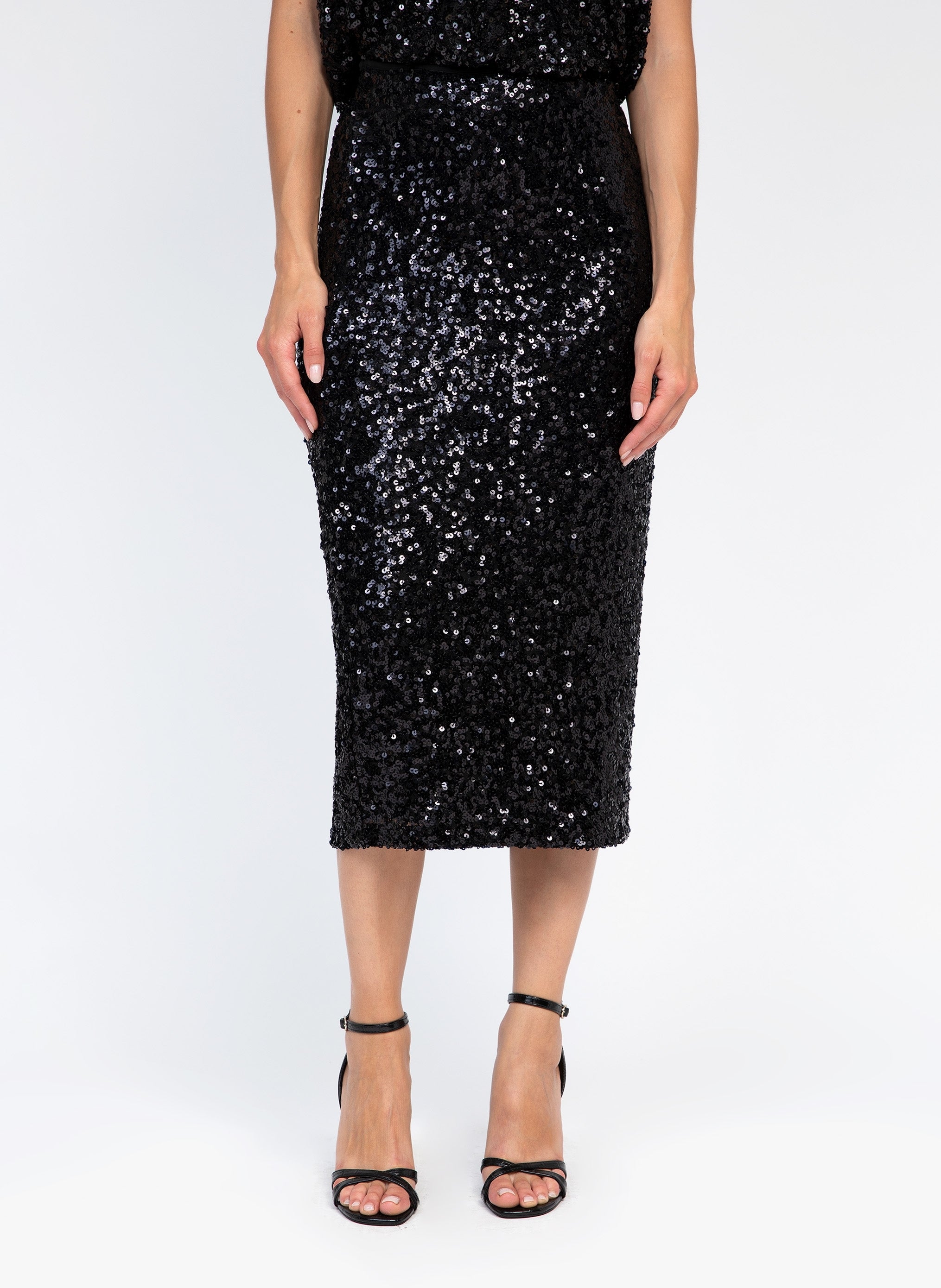 JURYLA falda midi negra