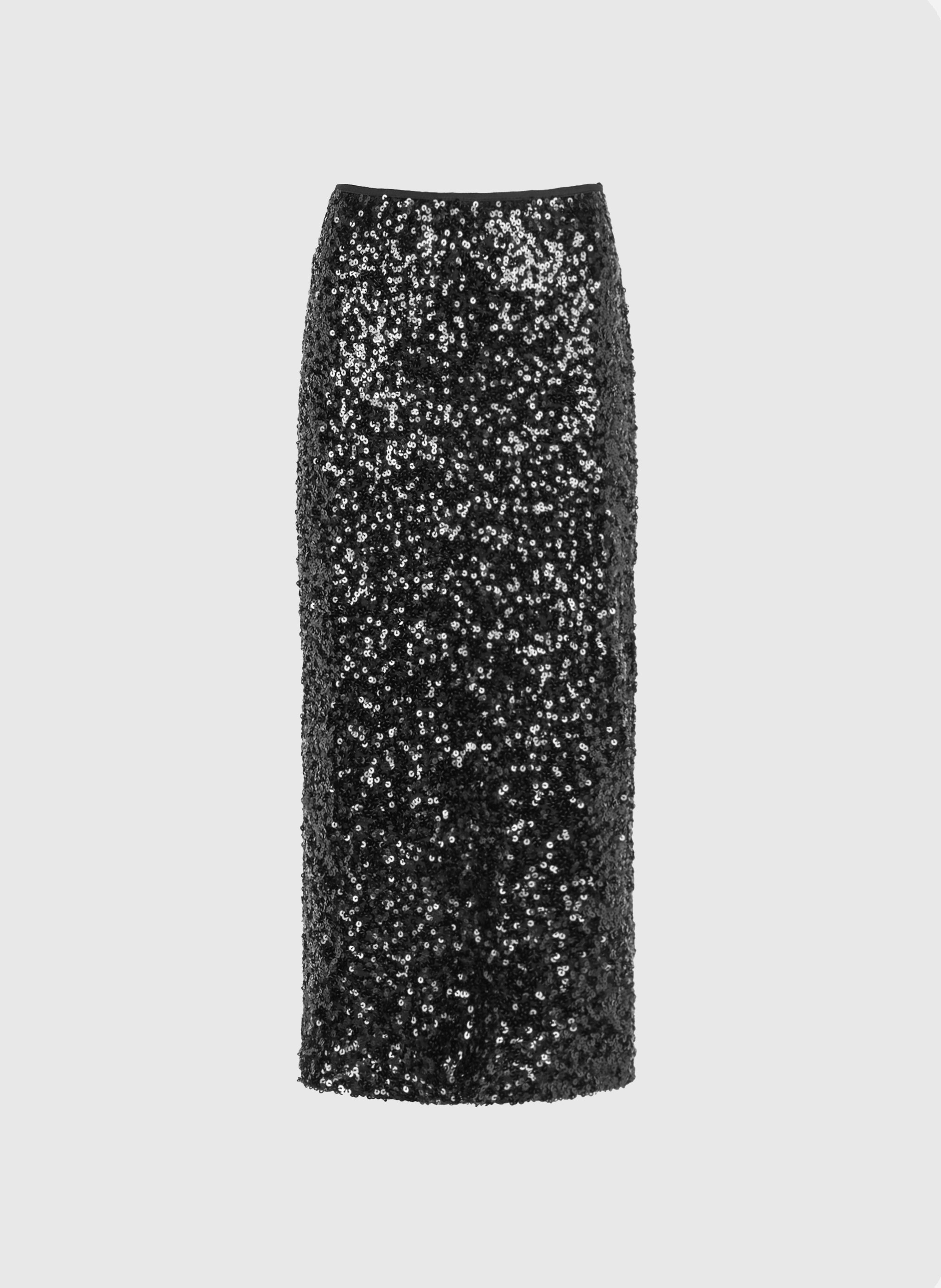 JURYLA falda midi negra