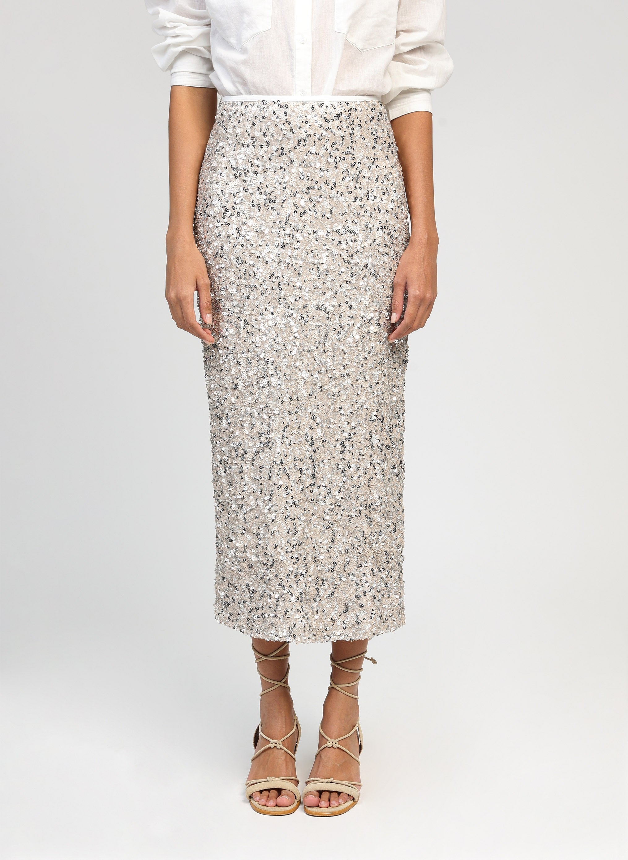 JURYLY MIDI SKIRT white multi