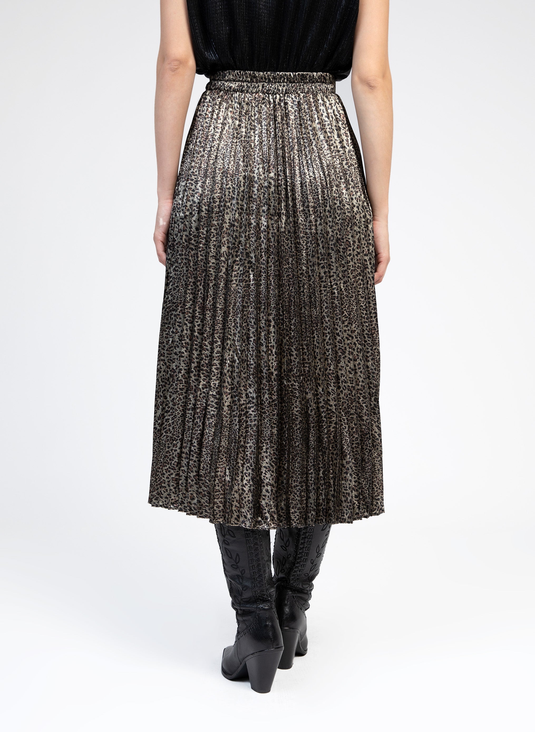 JUSTIVA MIDI SKIRT leopard