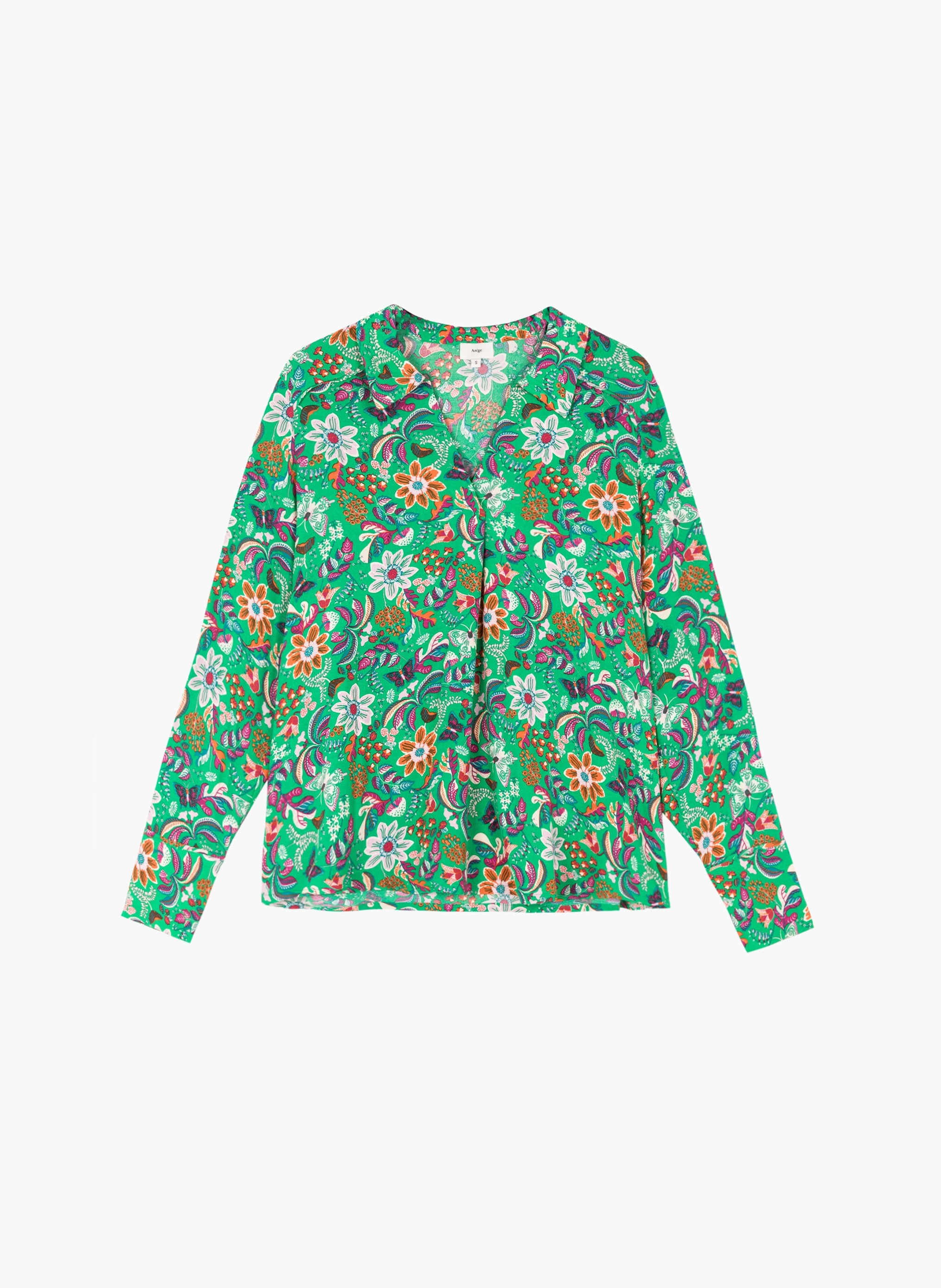 BLOUSE KATILOU butterfly vert