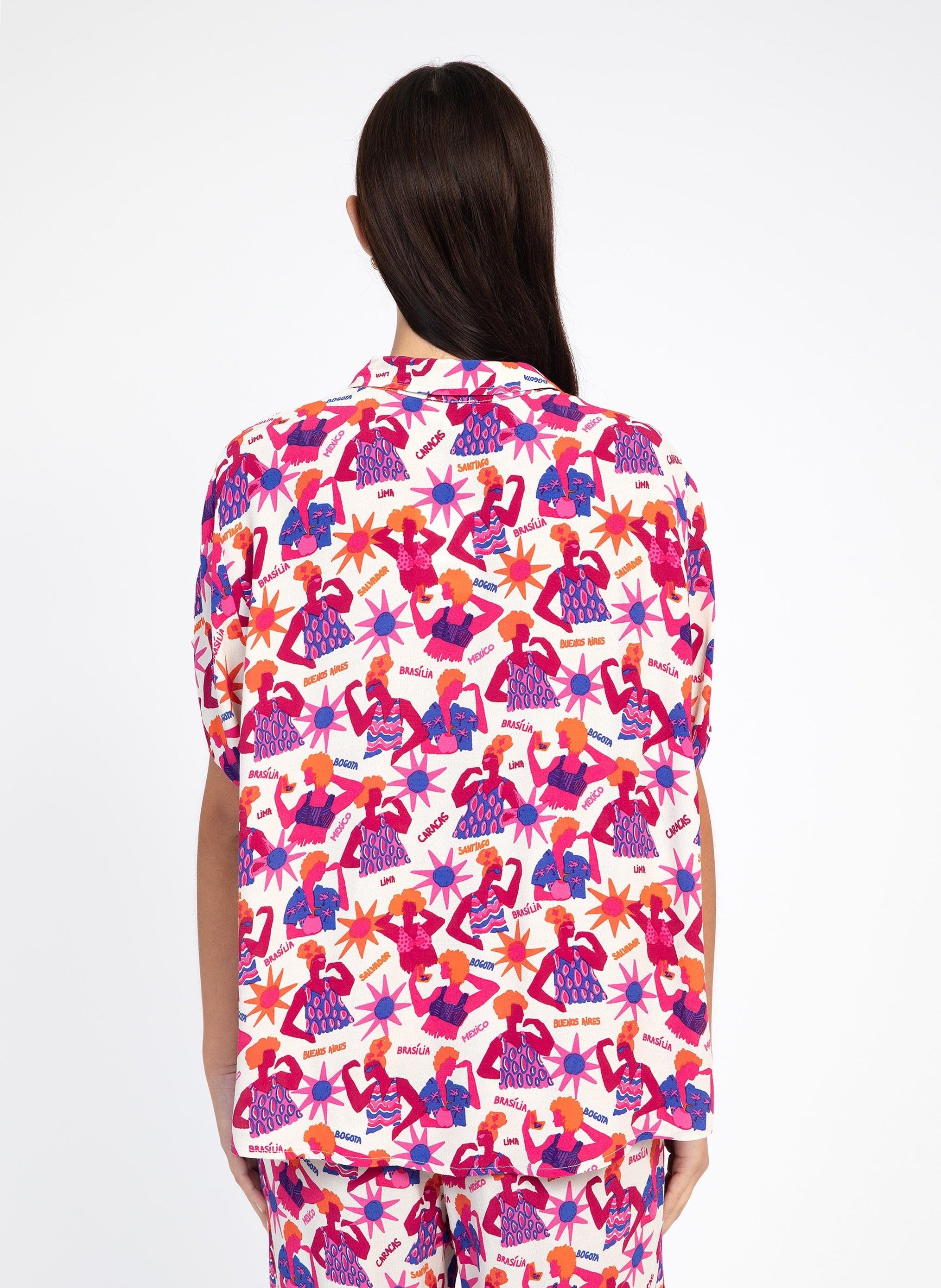 KENDRA floria ecru SHIRT