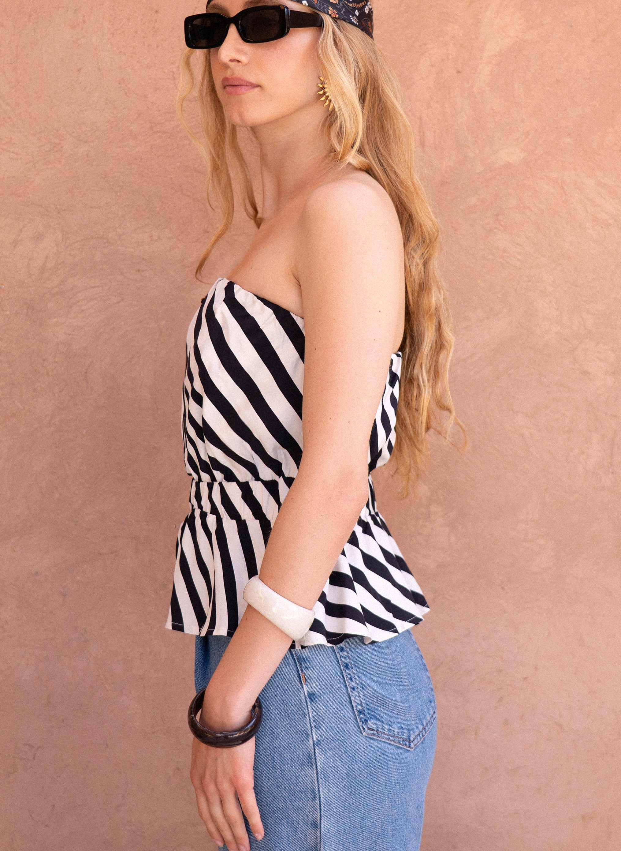 DEBARDEUR KITRY stipe black