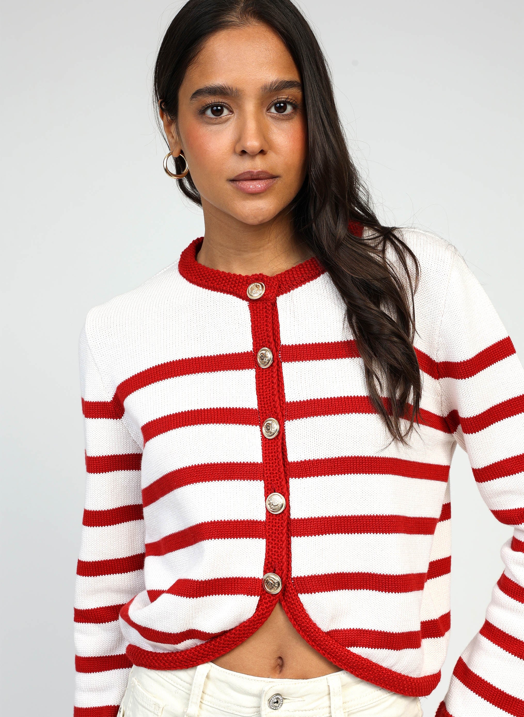 CARDIGAN LABIBA cerise