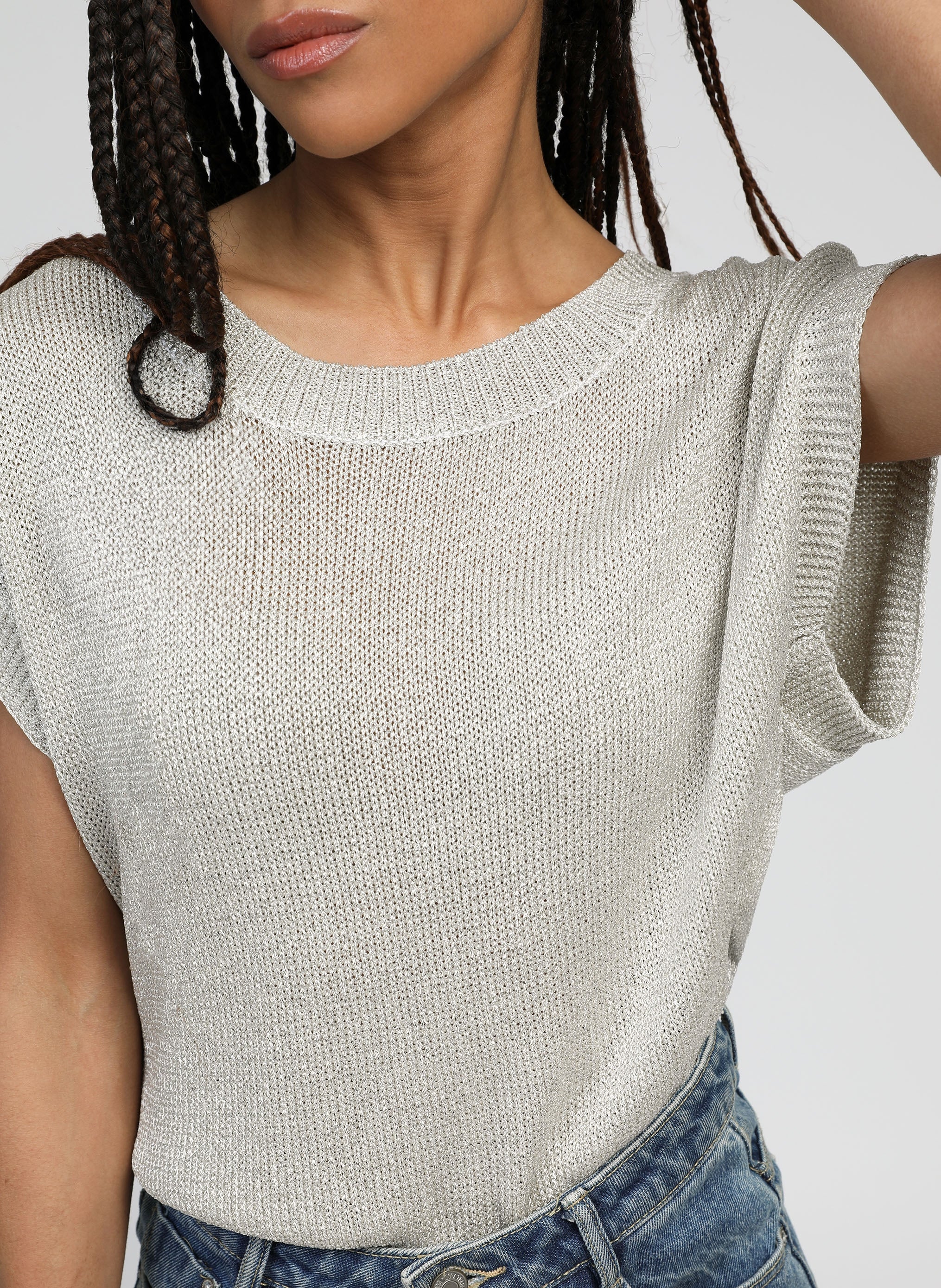 PULL LAMELBA or blanc