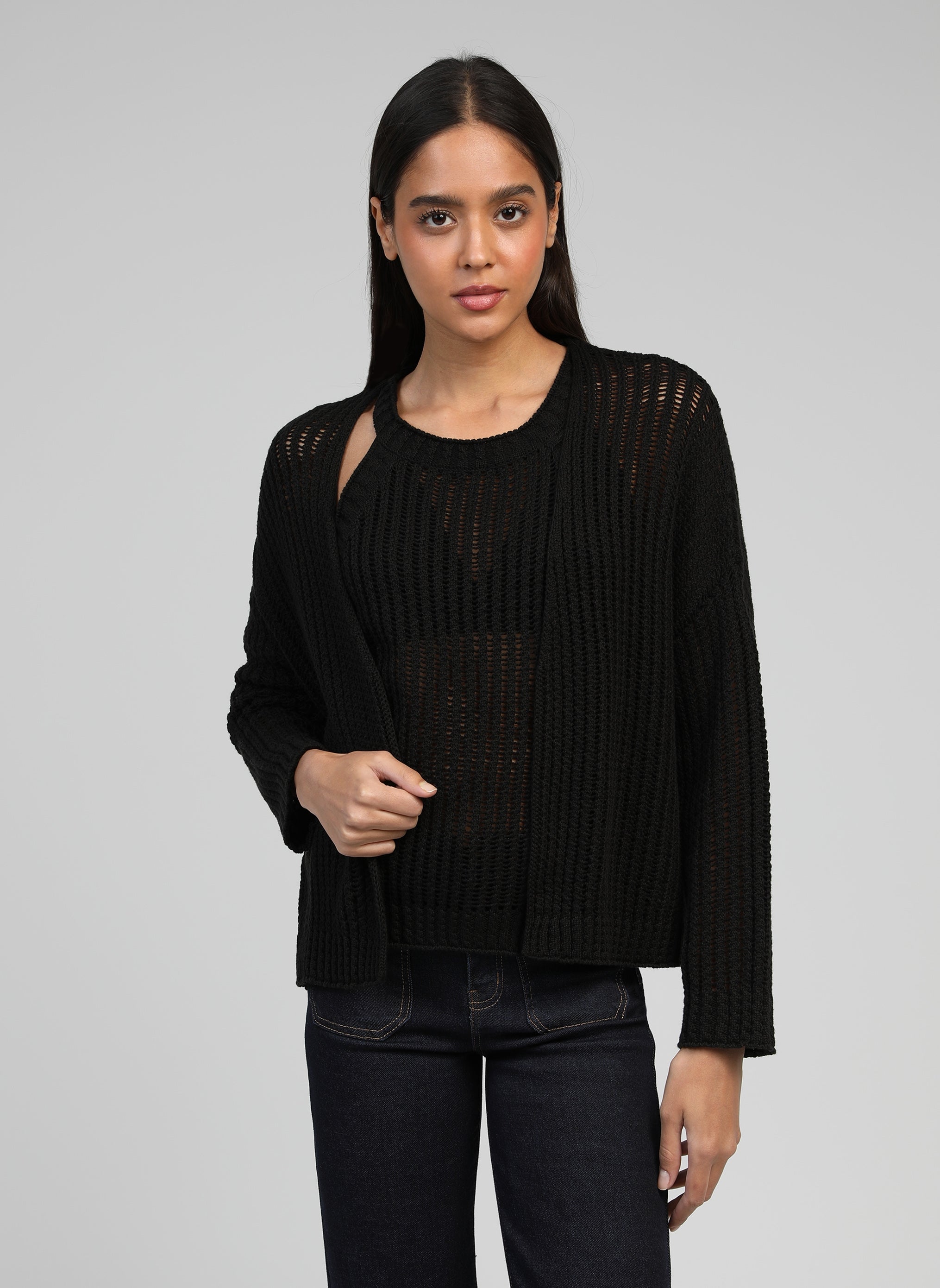 LANIRA CARDIGAN negro