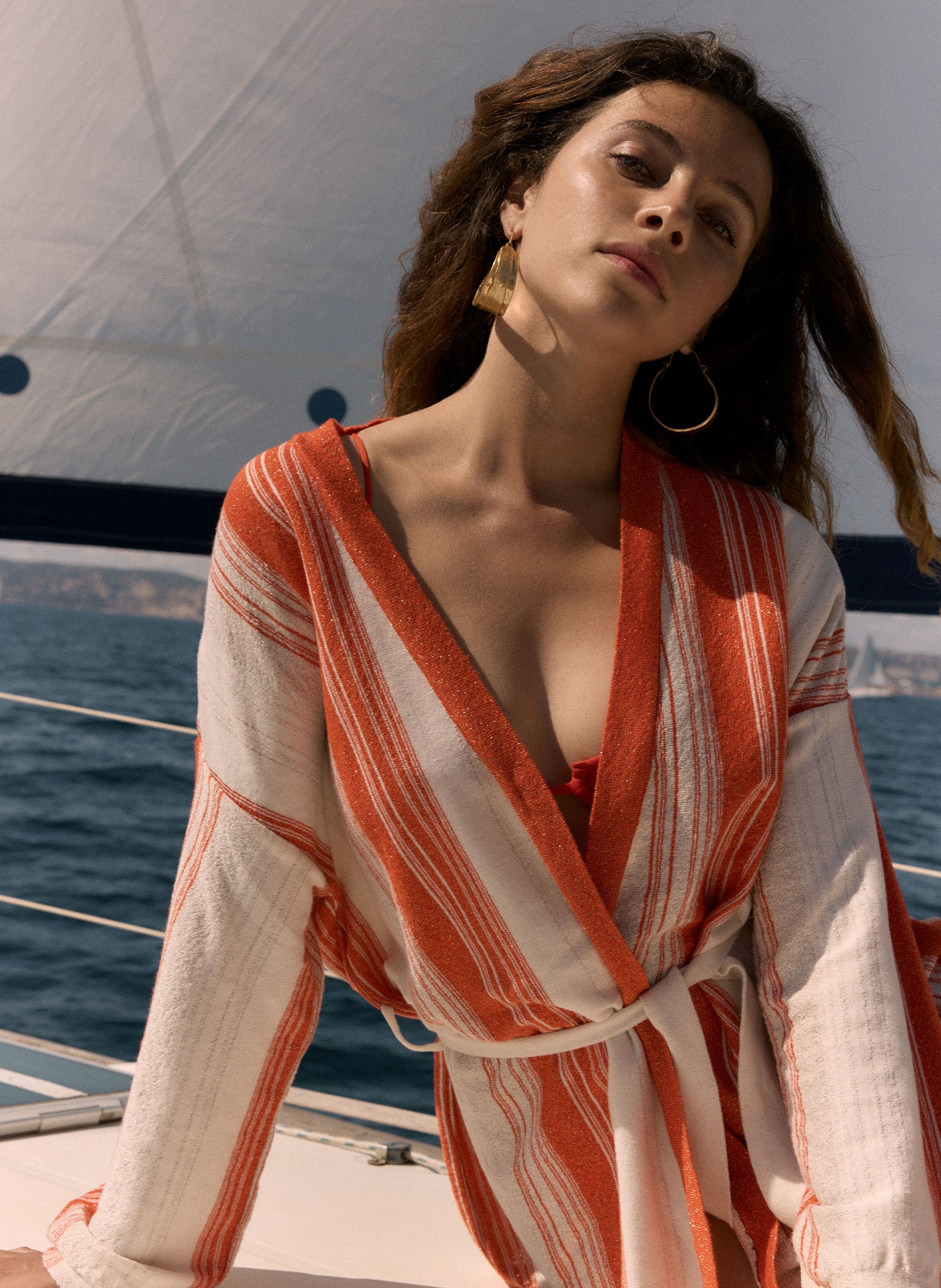 CARDIGAN LEDISCO orange