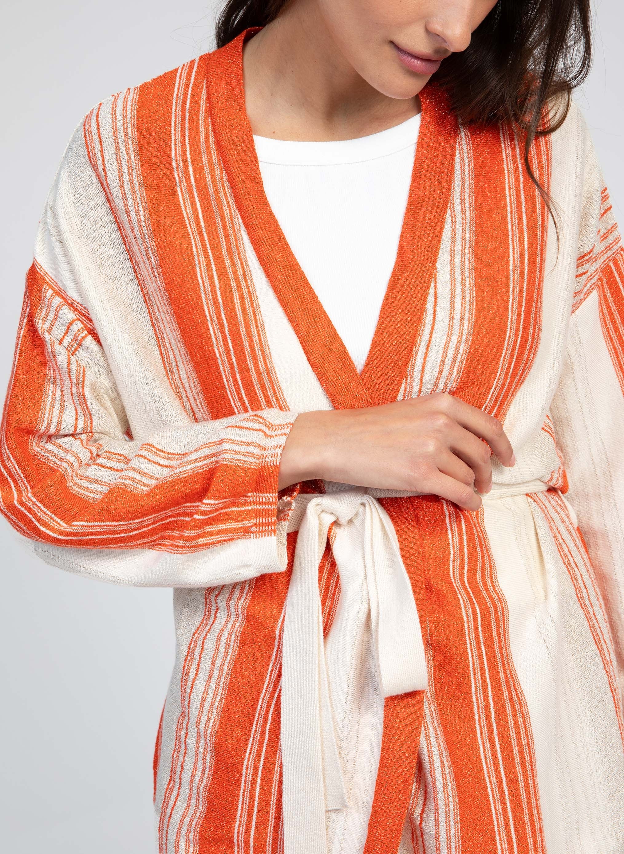 CARDIGAN LEDISCO orange