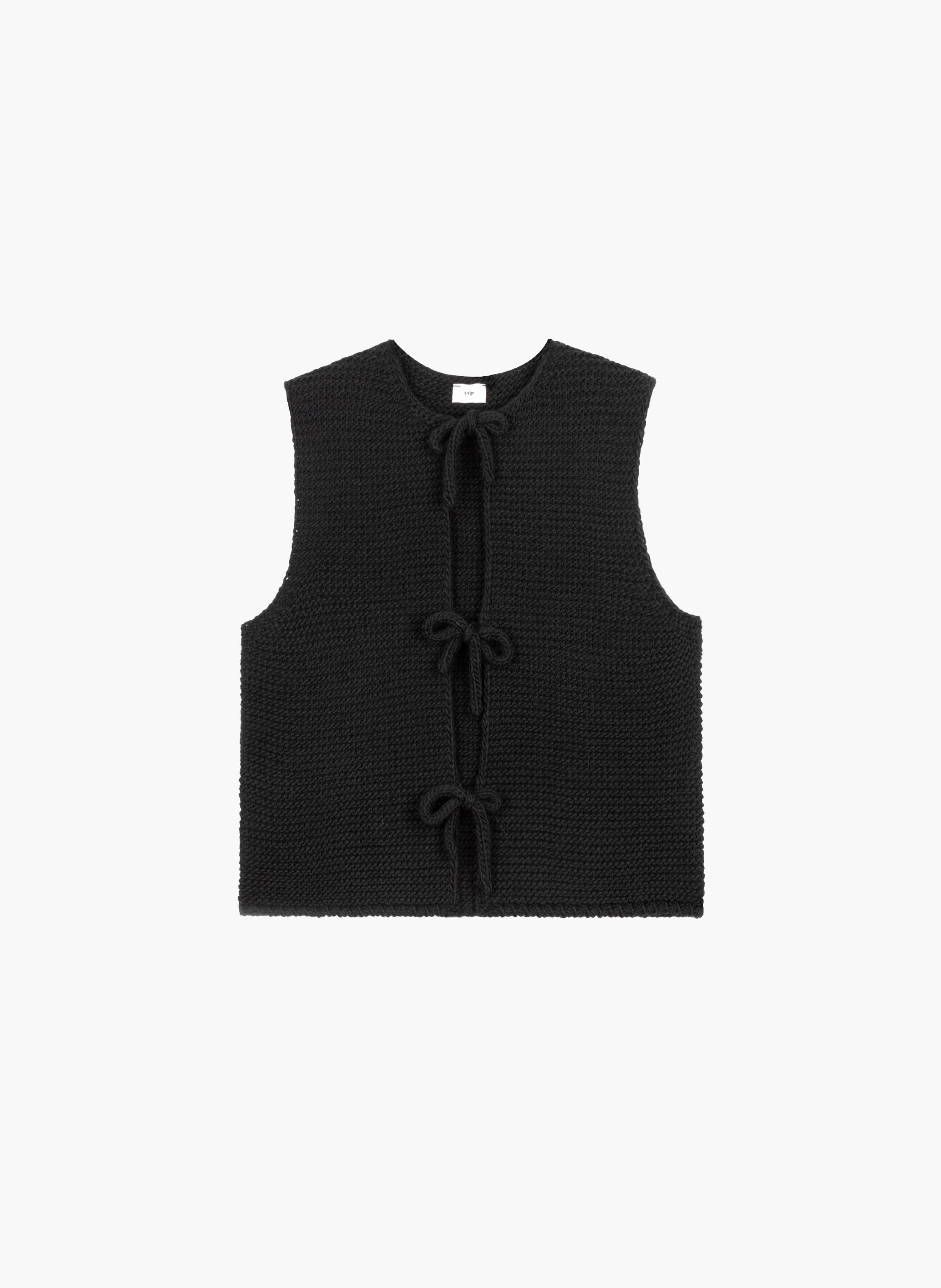 CARDIGAN SANS MANCHE LEGRINGA noir