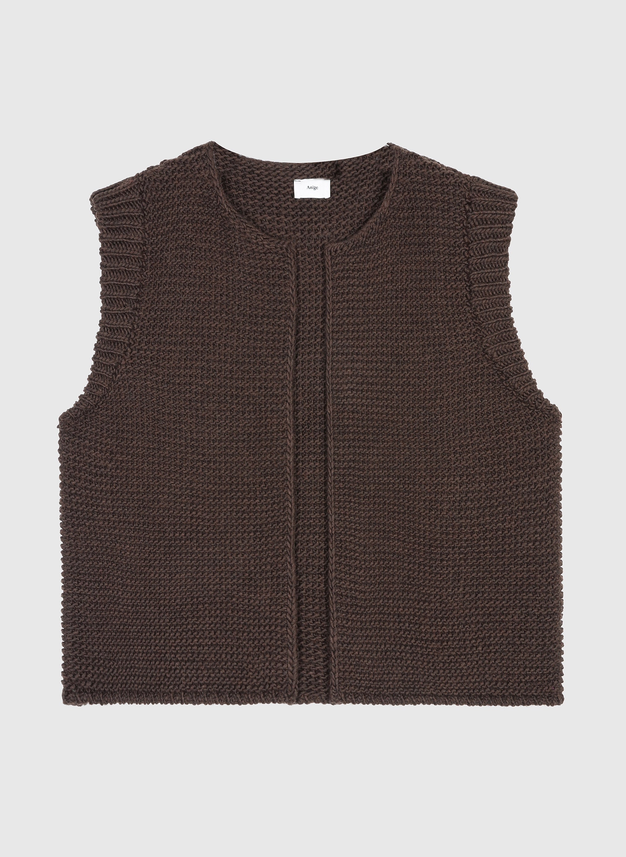 CARDIGAN SANS MANCHE LEGRINGOU chocolat