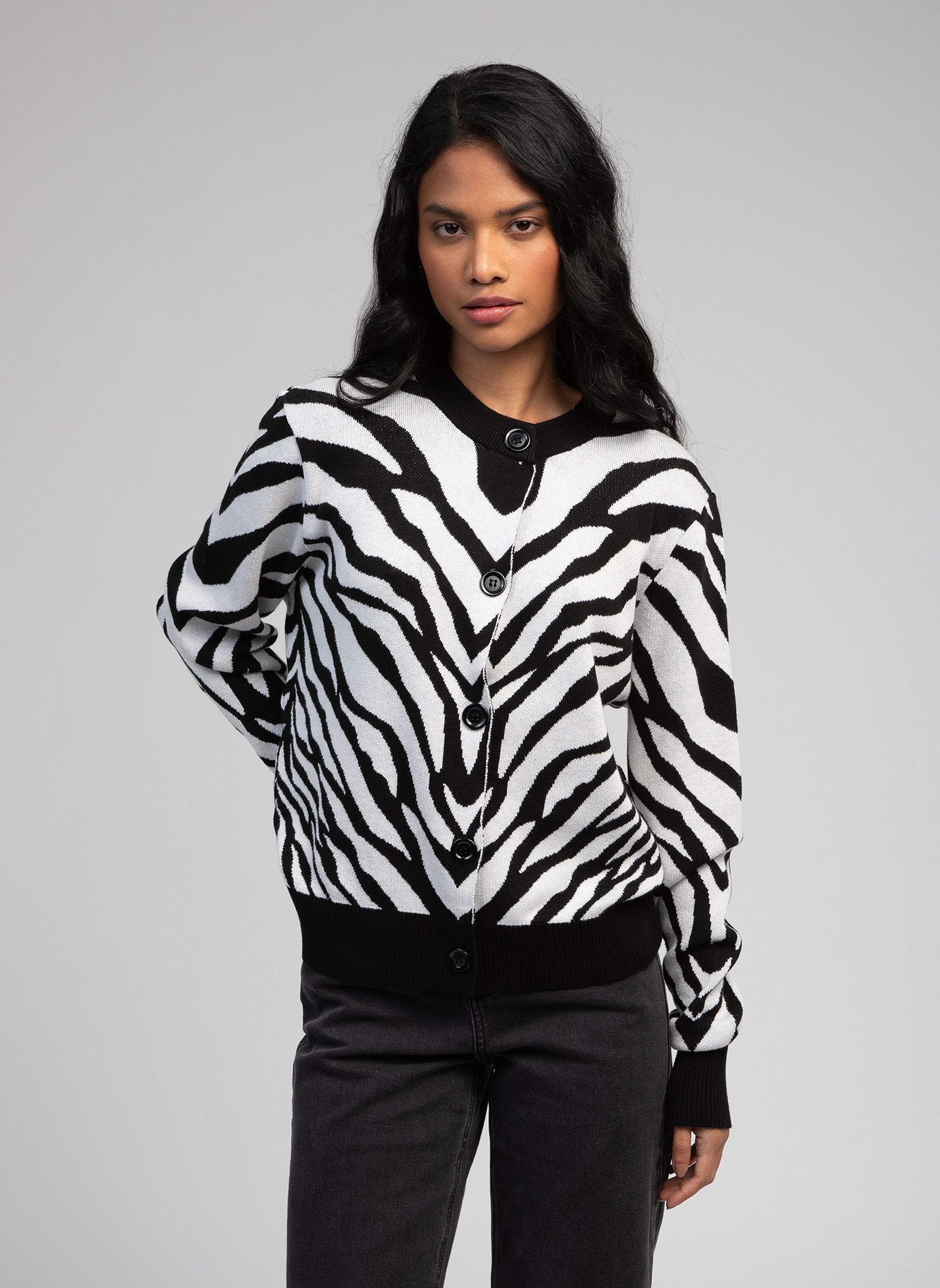LESAFARI CARDIGAN black