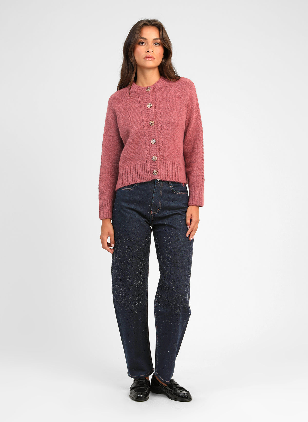 GILET LESSY bois de rose