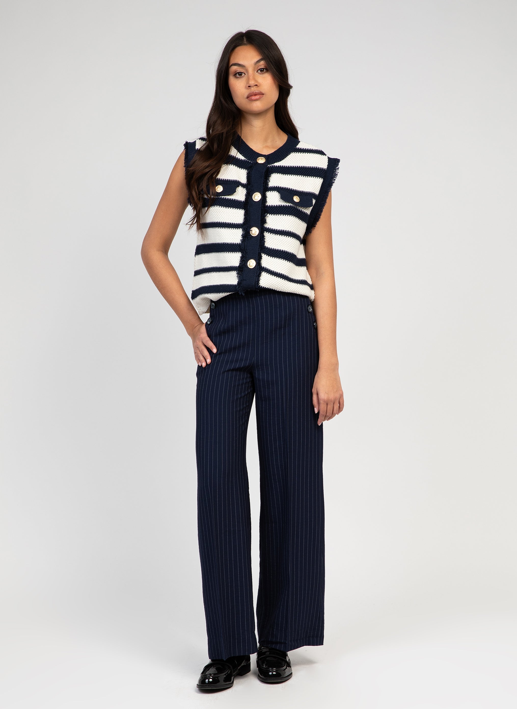 CARDIGAN LEVAYANIRI marine