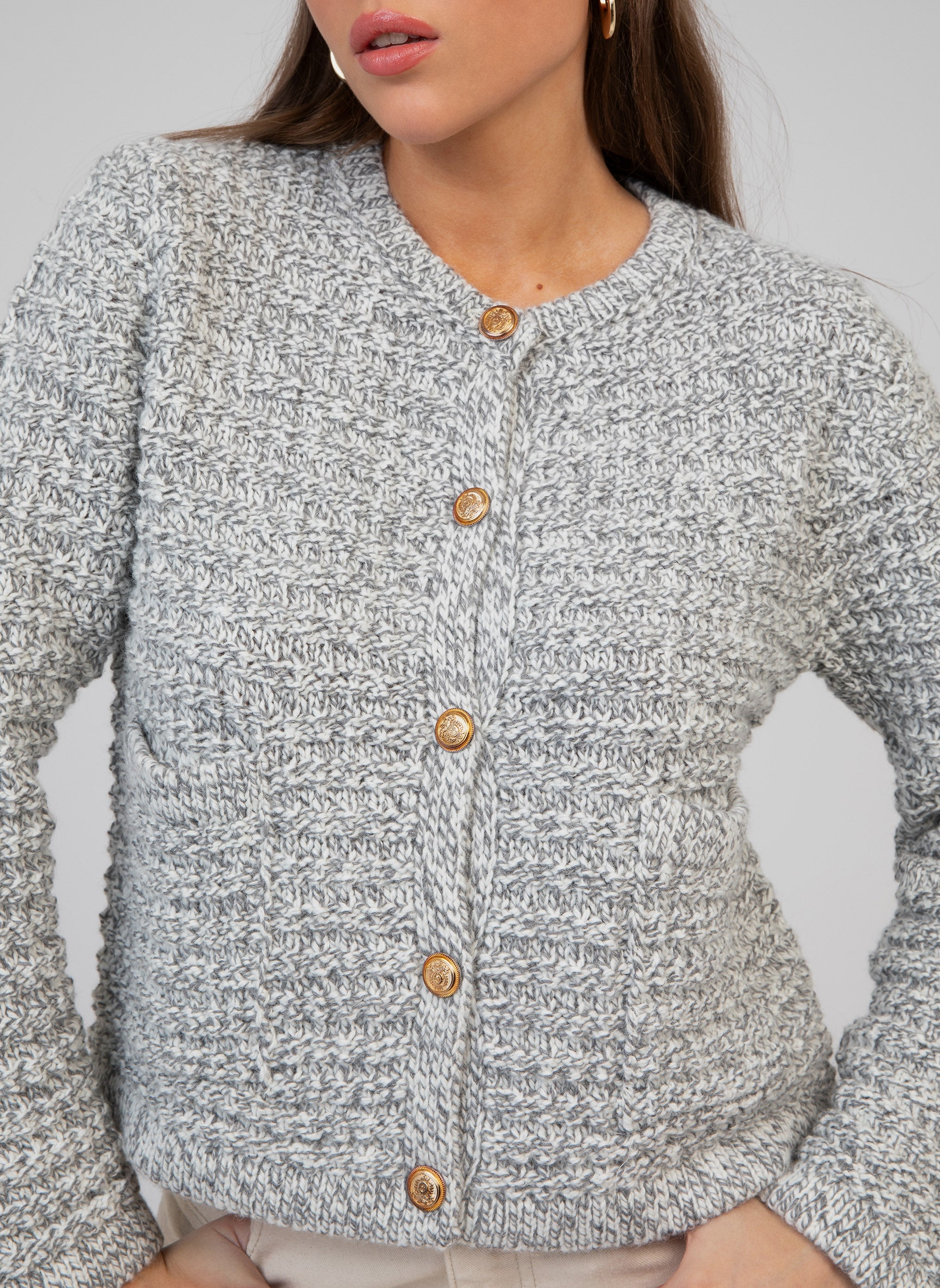 CARDIGAN LEVENI gris