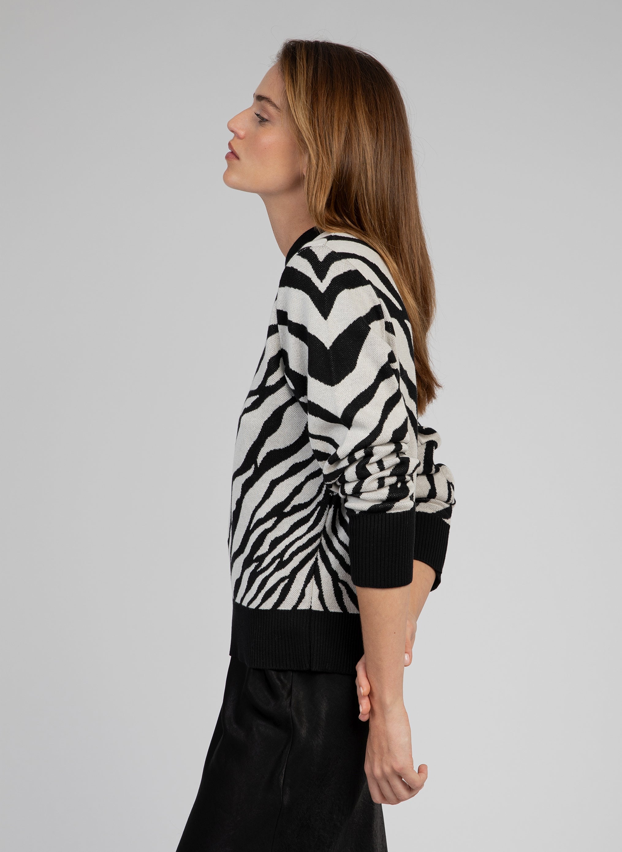 PULL LEZEBRA noir