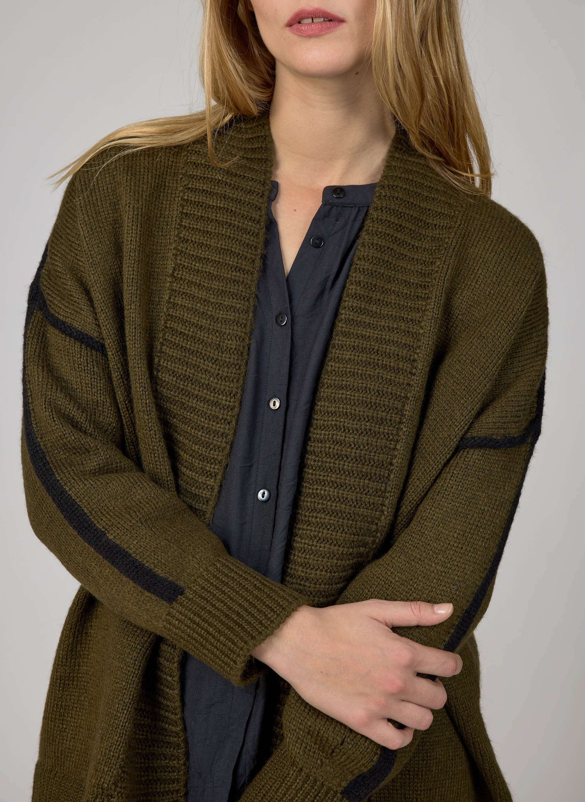 CARDIGAN LOURANOS kaki