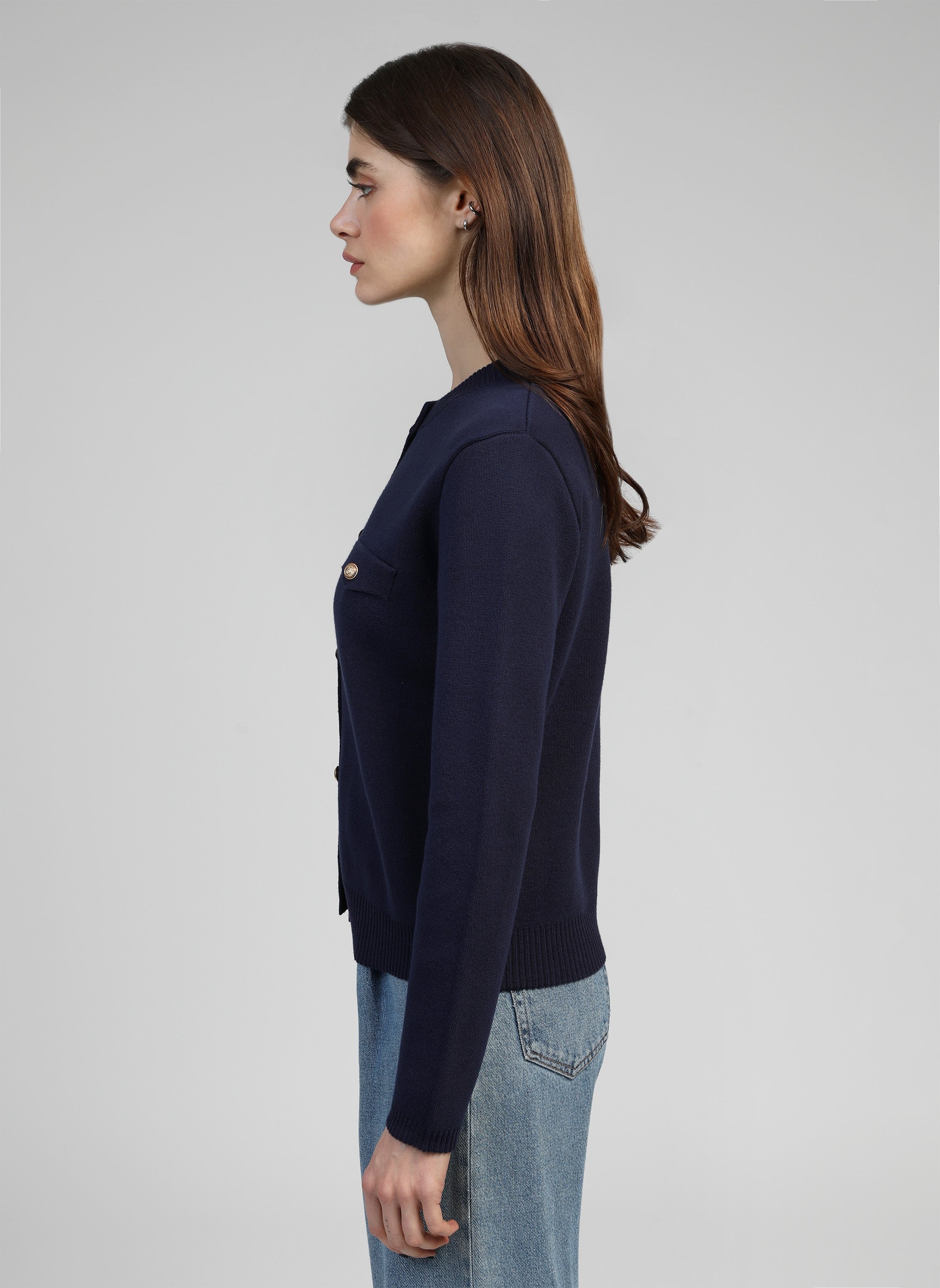 CARDIGAN LUZI azul marino