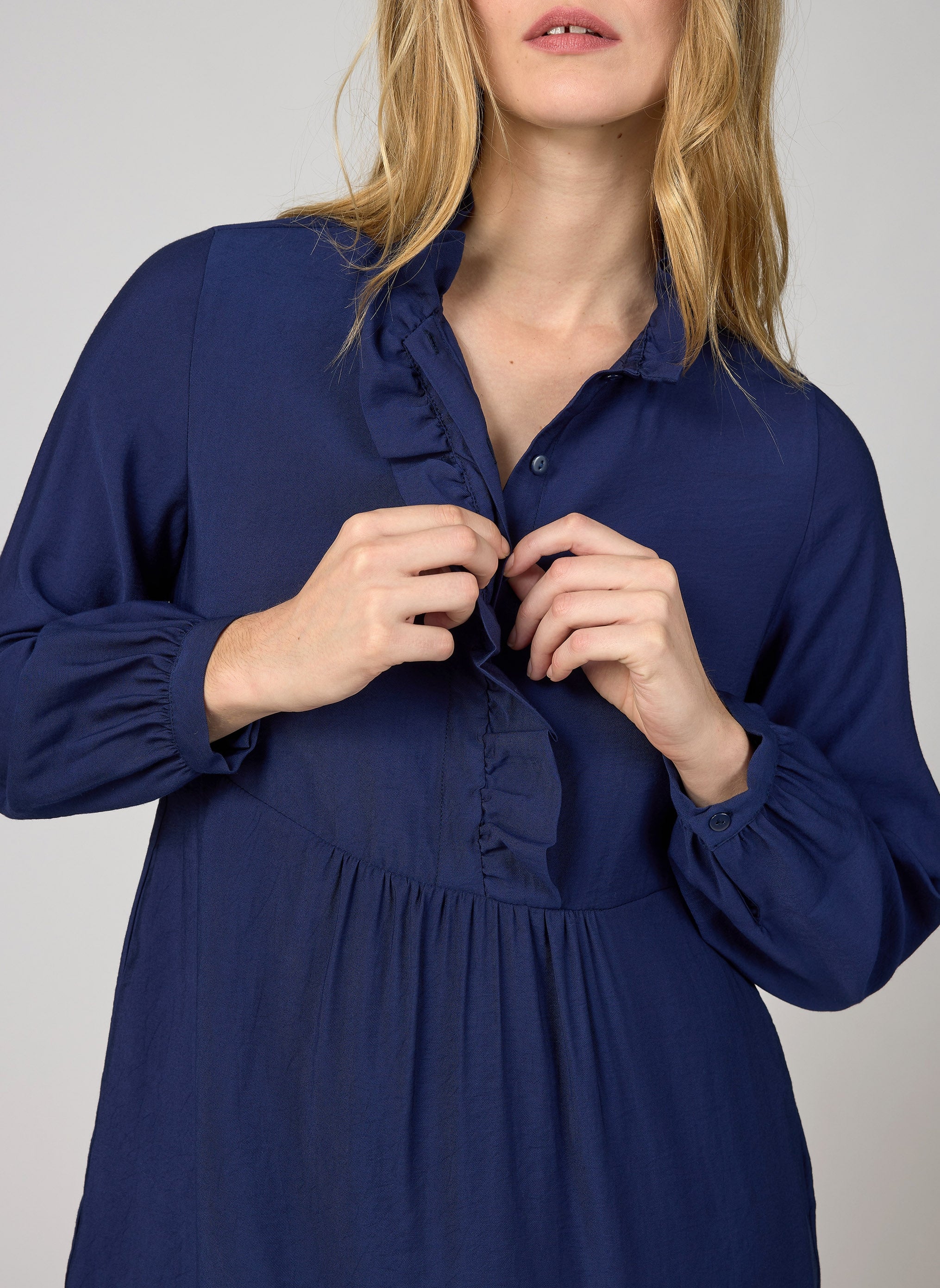 MADOLINA MIDI DRESS navy