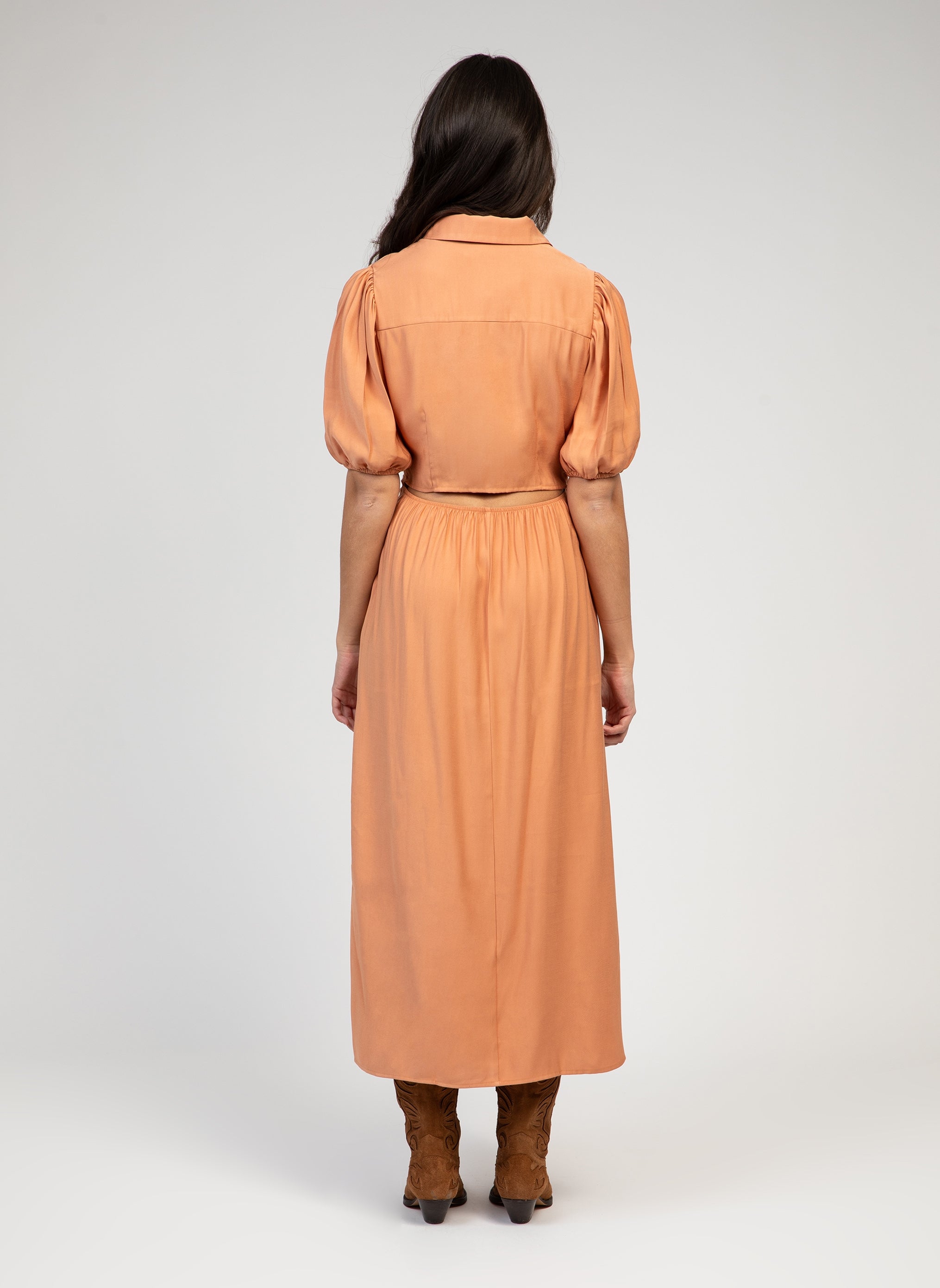 ROBE MIDI MALIDA terracotta