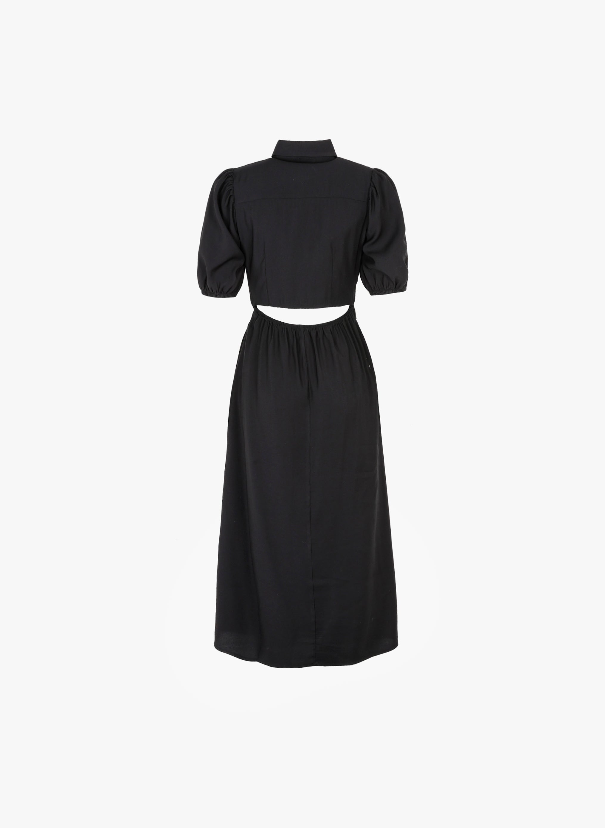 BLACK MALIDA MIDI DRESS