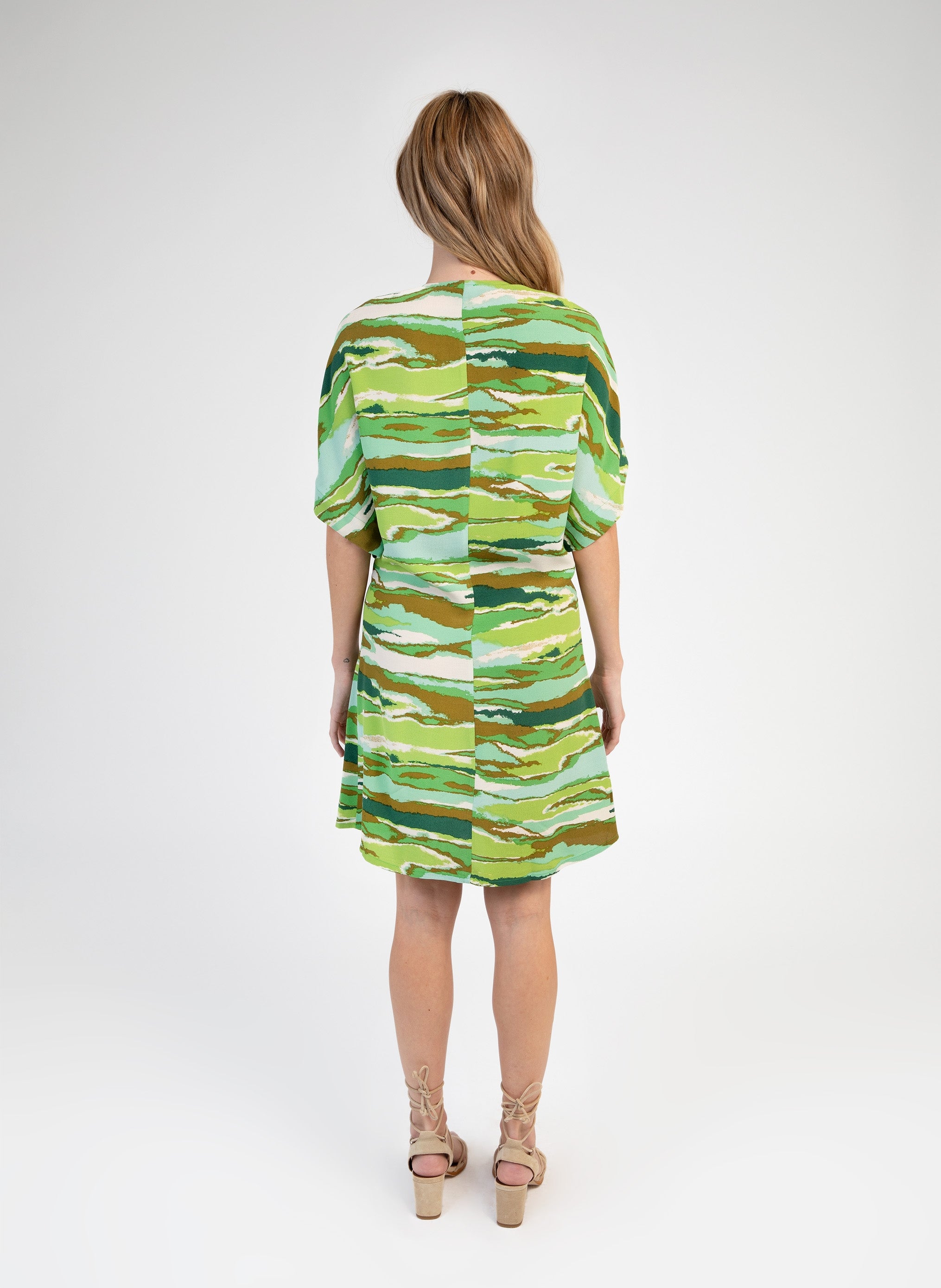 MALOUTY SHORT DRESS green tessa