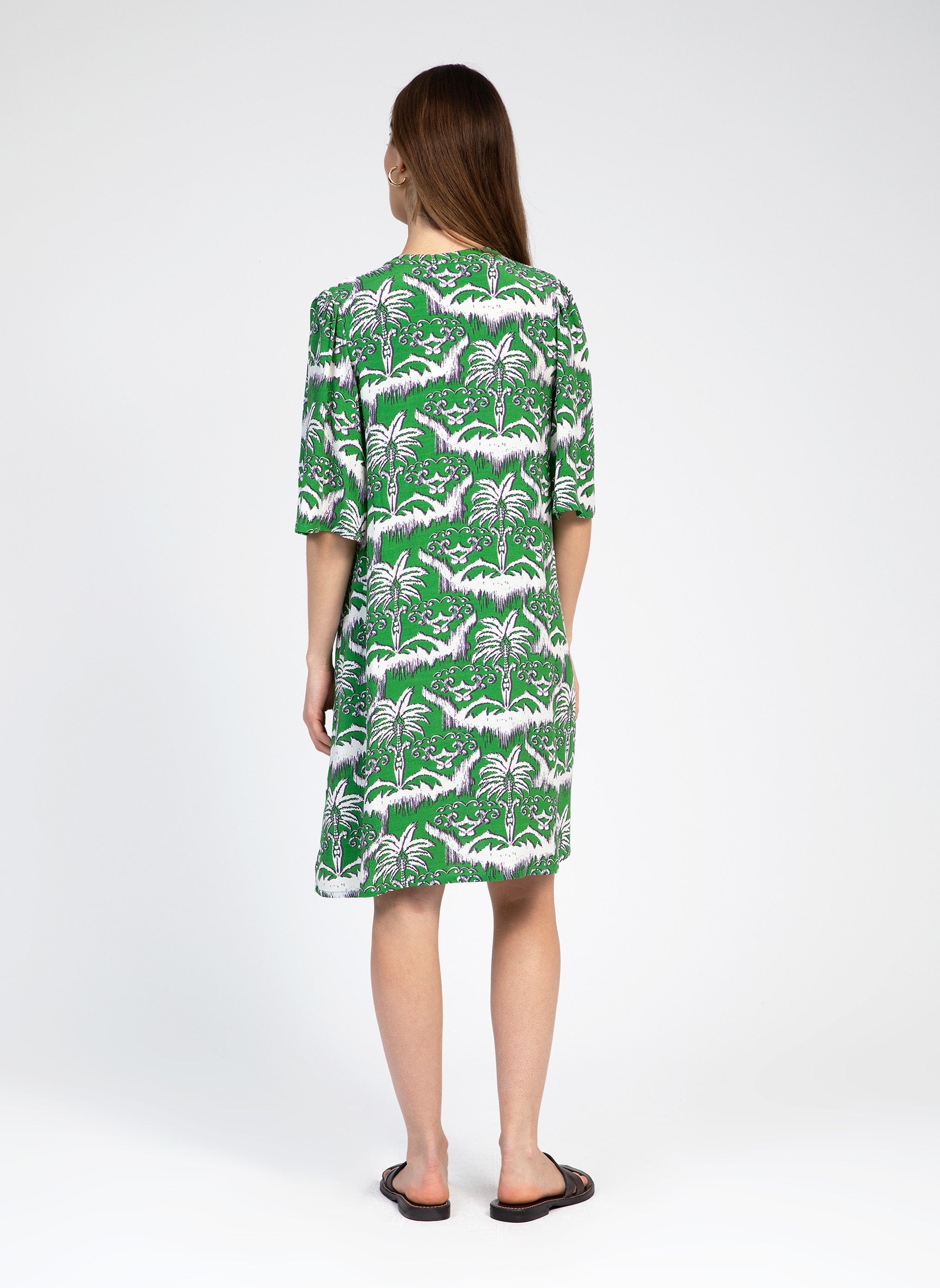 ROBE COURTE MANESSA palmita vert