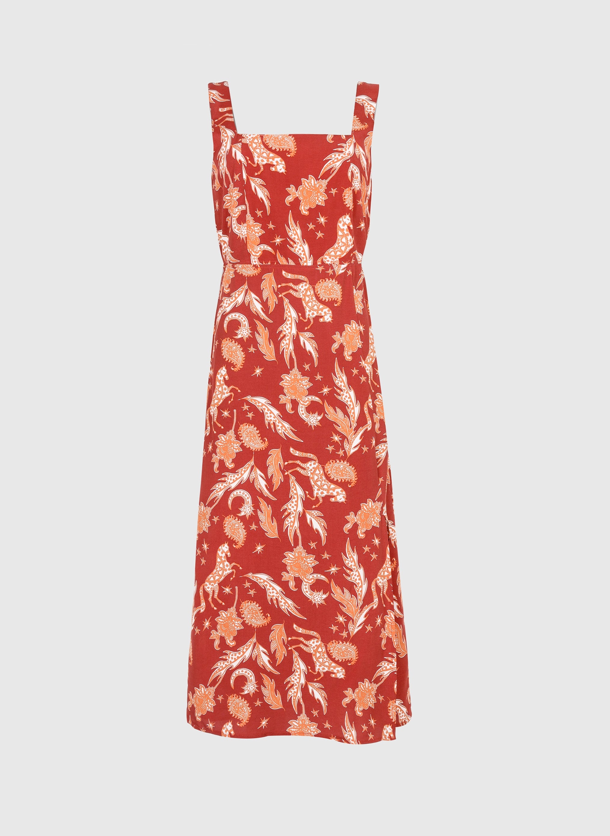 MANILY terracotta fleche MIDI DRESS