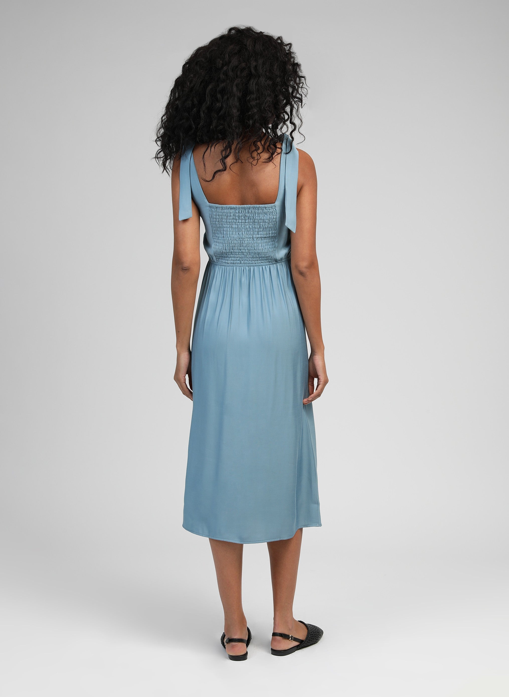 ROBE MIDI MANTA ciel