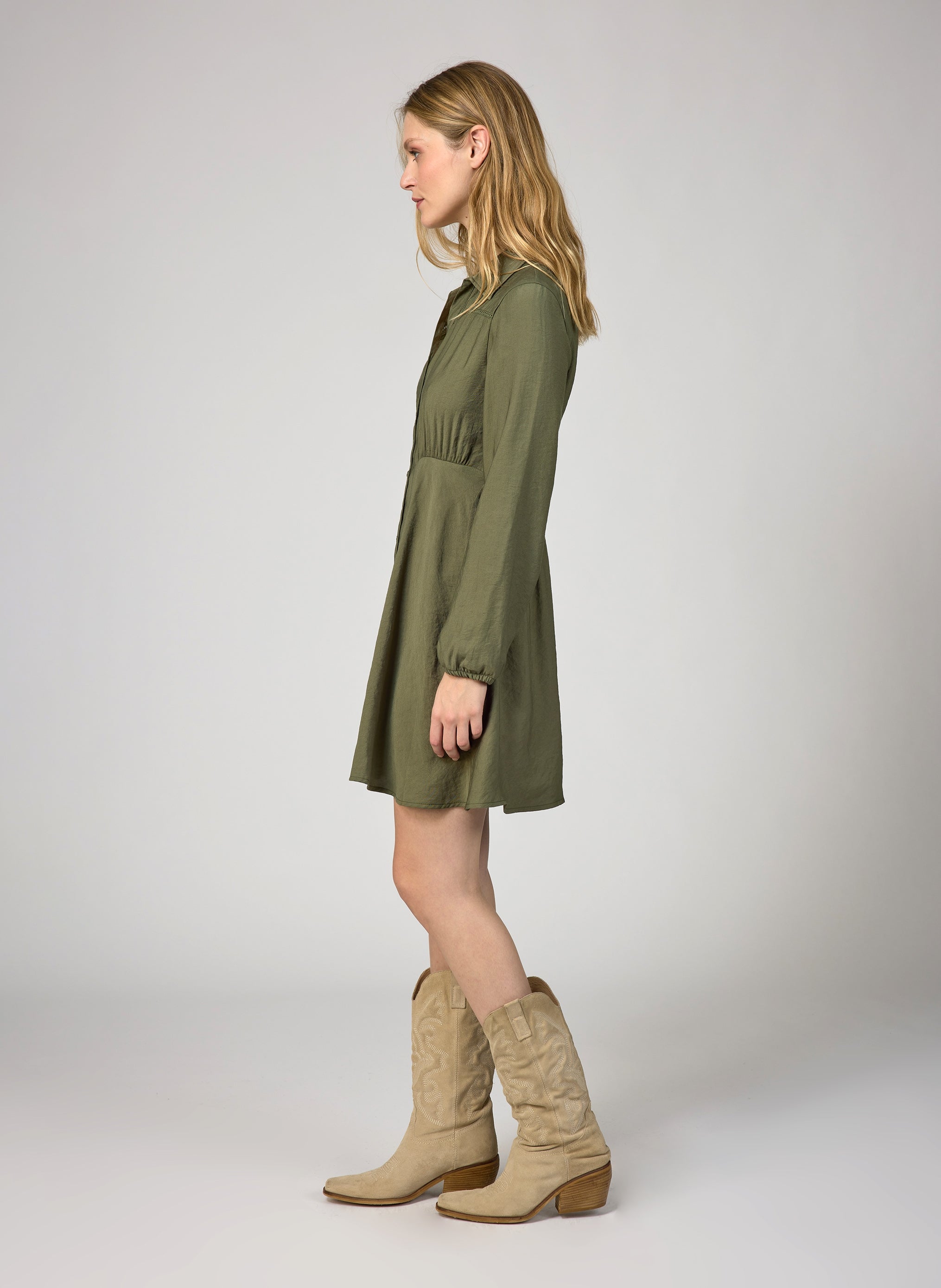 MARBELLI army SHORT DRESS