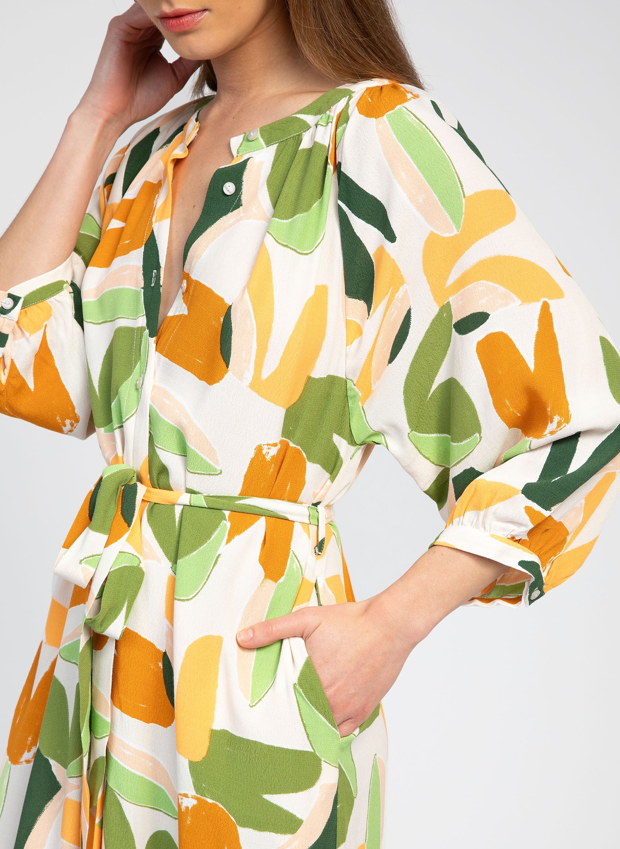 VESTIDO MARCELIO MIDI verde barty