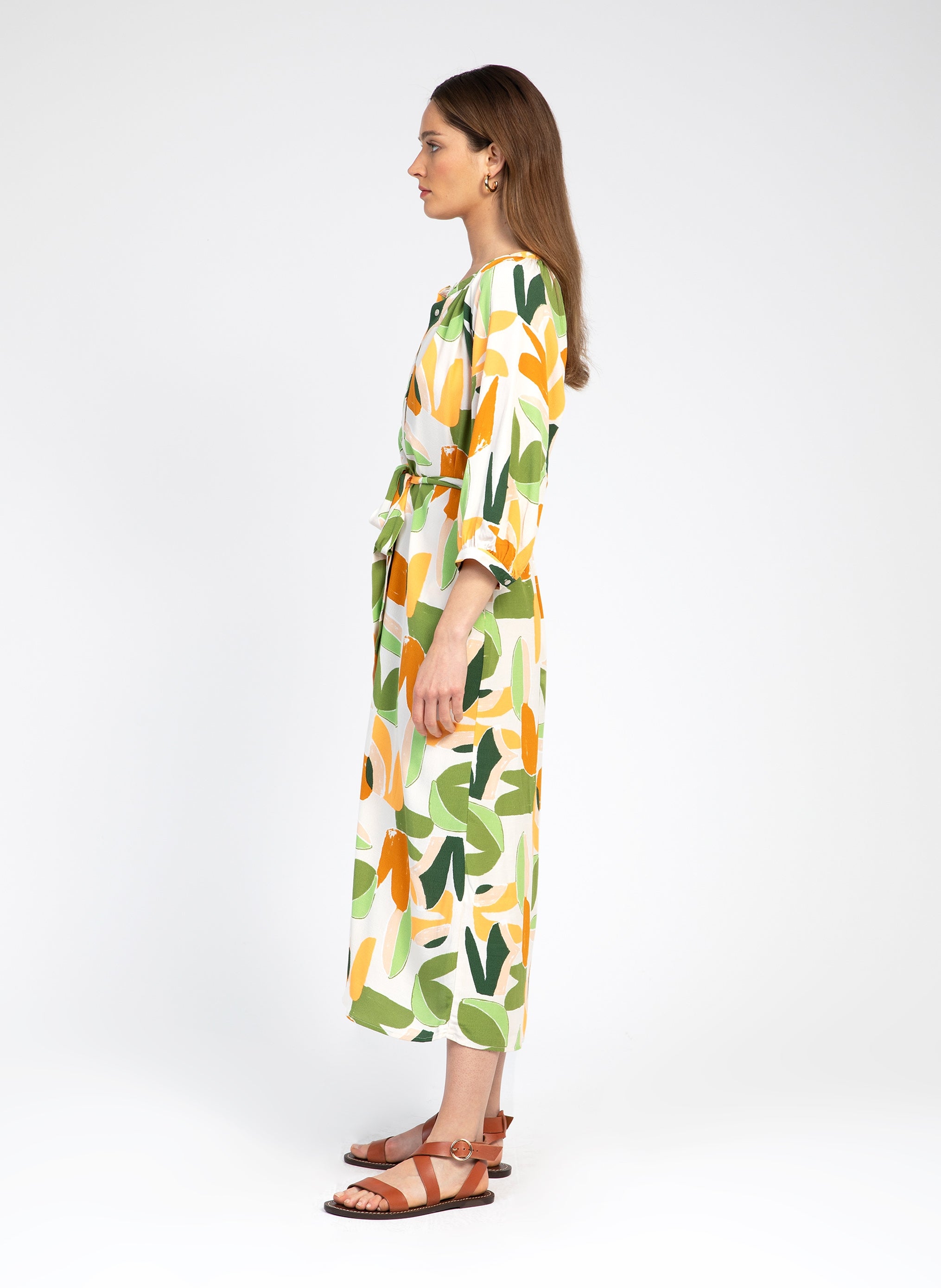 VESTIDO MARCELIO MIDI verde barty