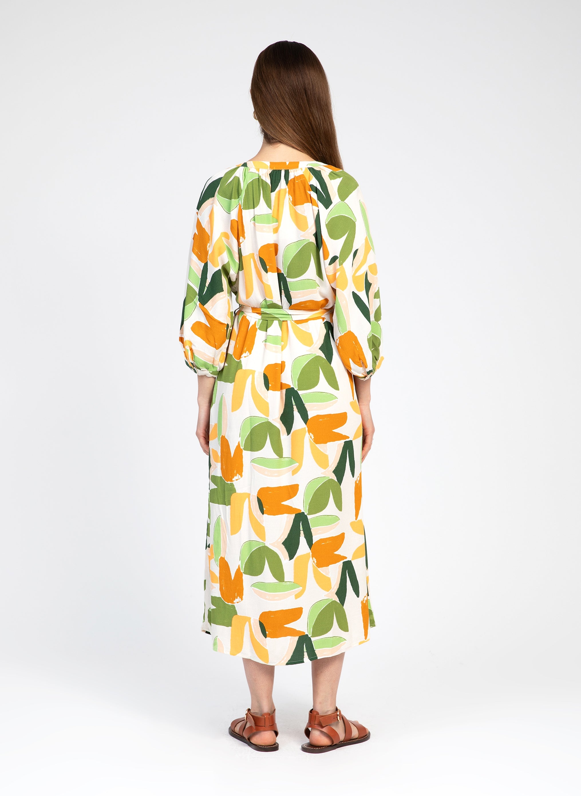 VESTIDO MARCELIO MIDI verde barty