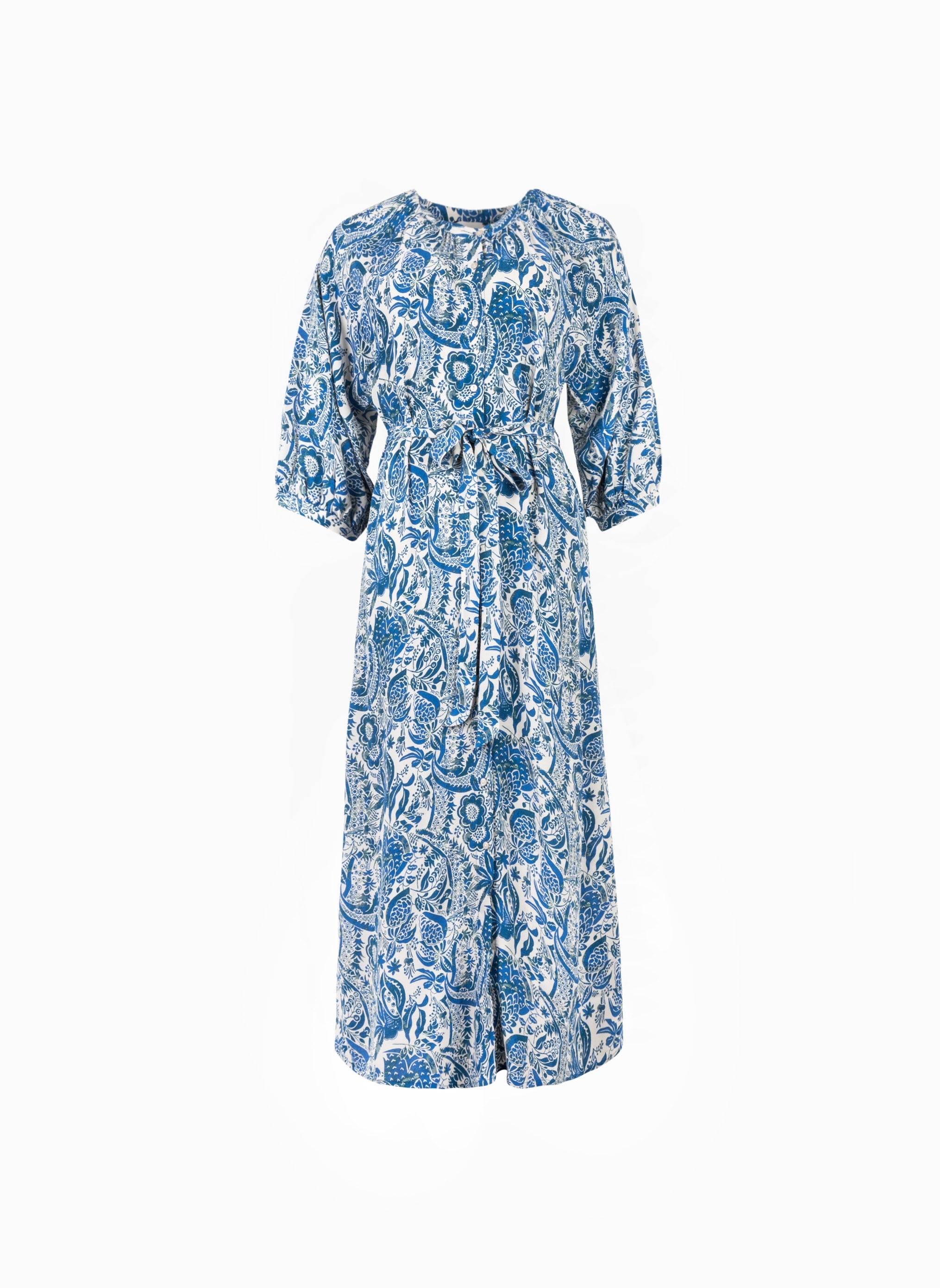 MARCELIO MIDI DRESS amandine indigo