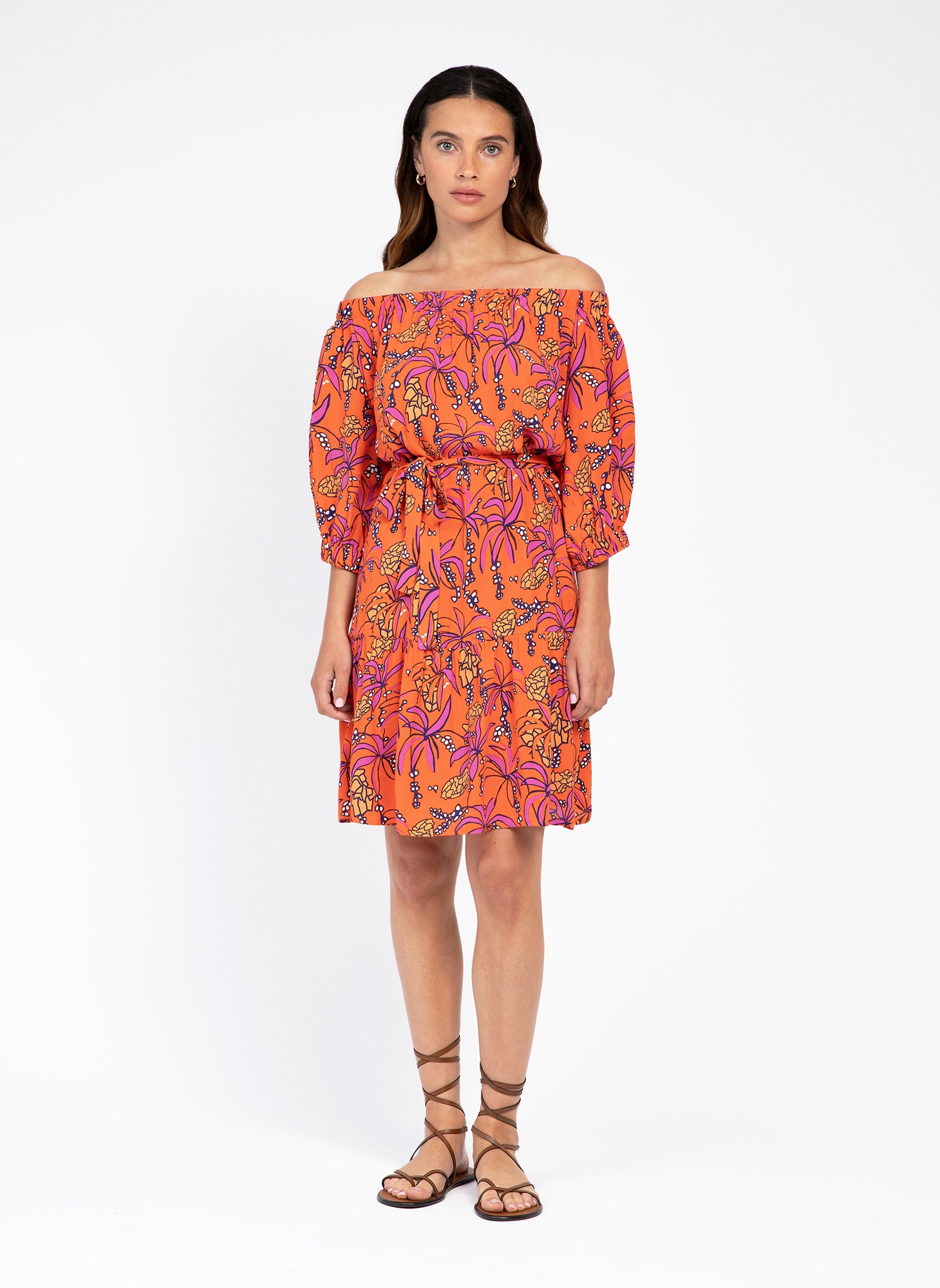 ROBE COURTE MARILA noveta orange