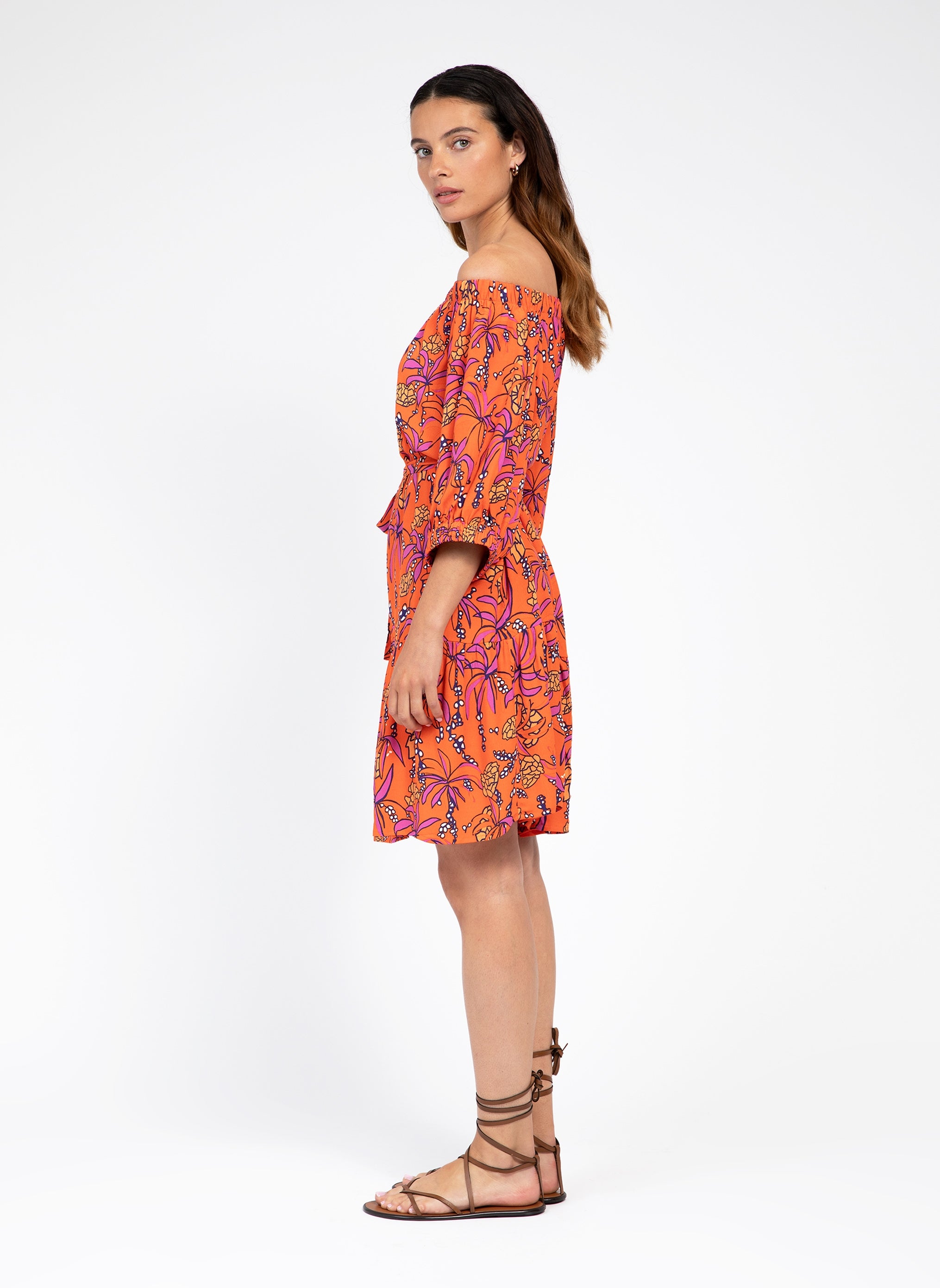 ROBE COURTE MARILA noveta orange