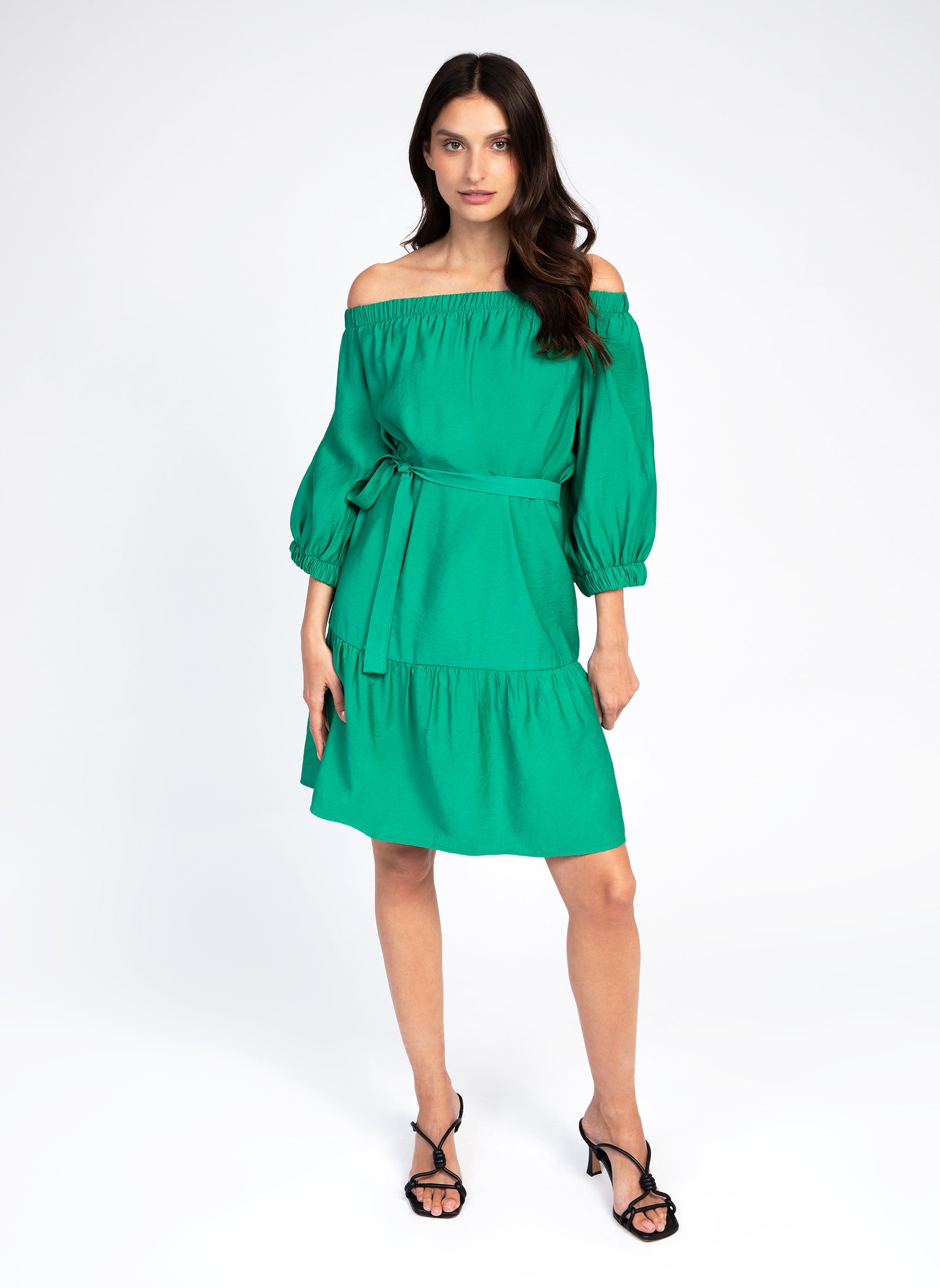 ROBE COURTE MARYSE vert