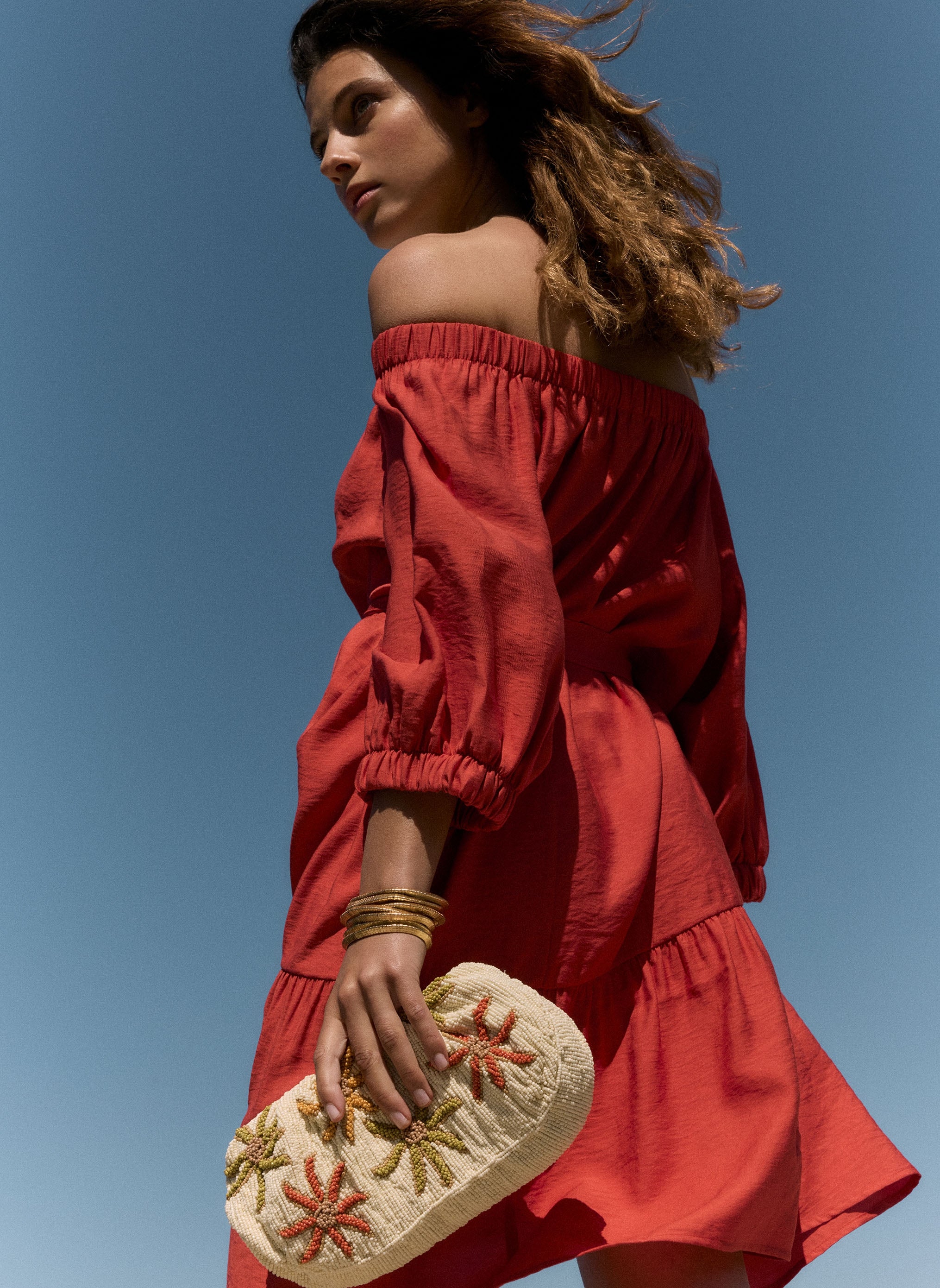 ROBE COURTE MARYSE paprika