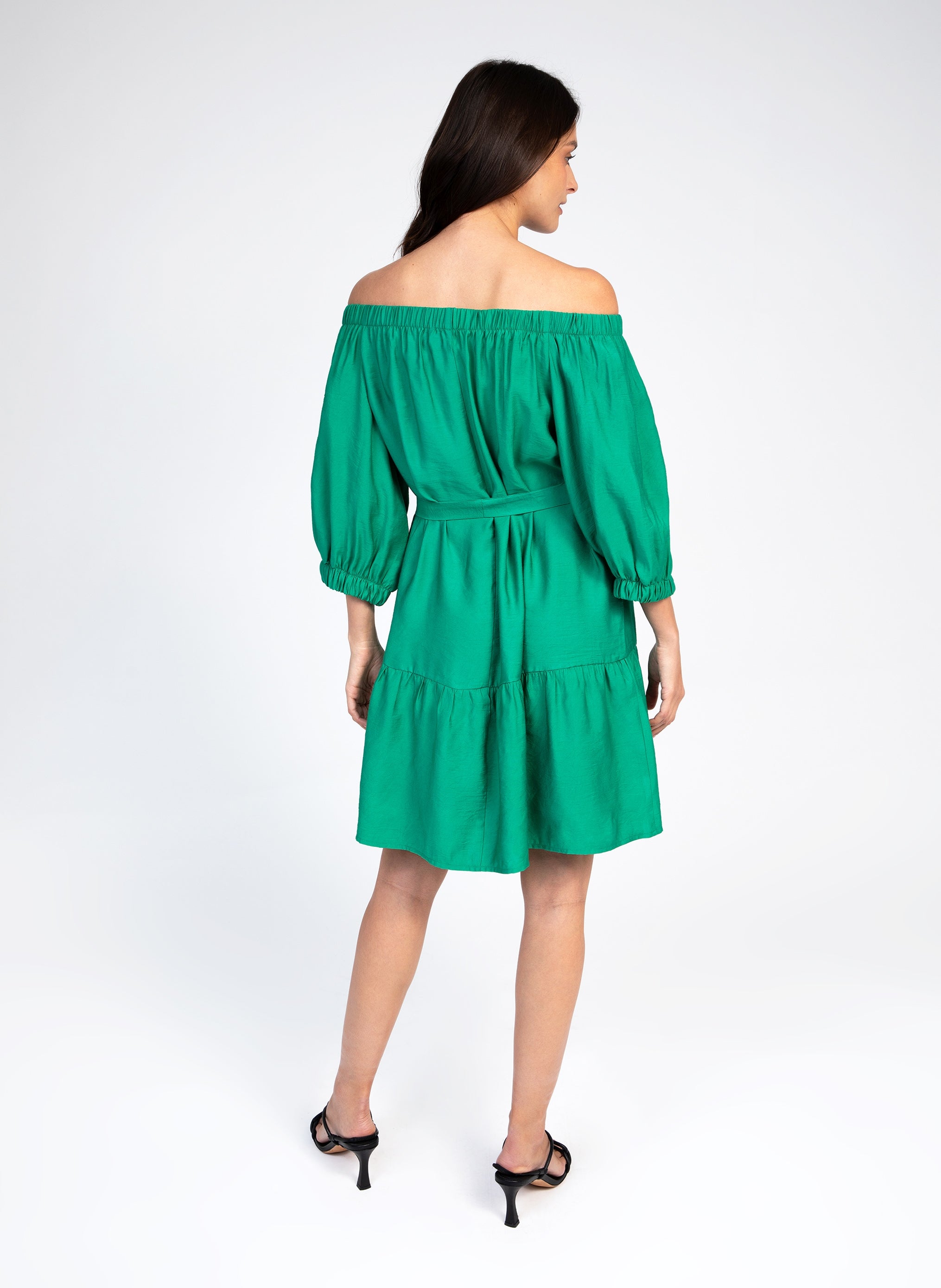 ROBE COURTE MARYSE vert