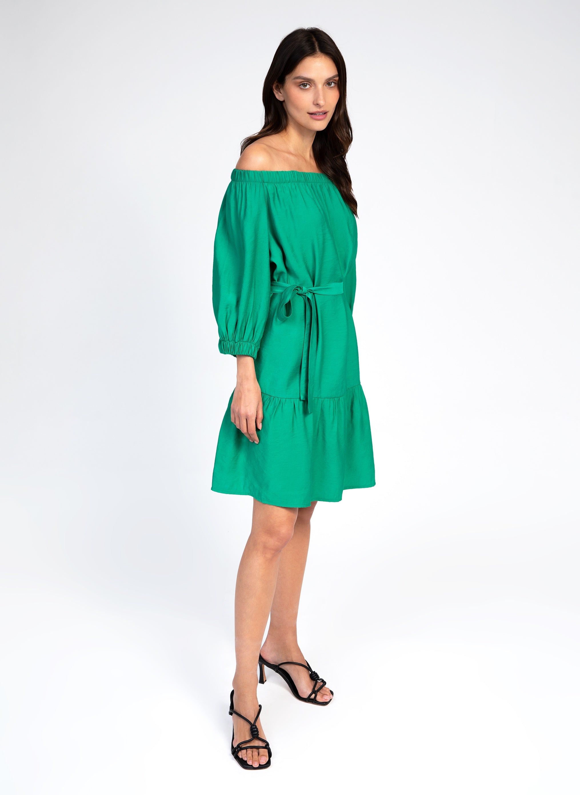 ROBE COURTE MARYSE vert