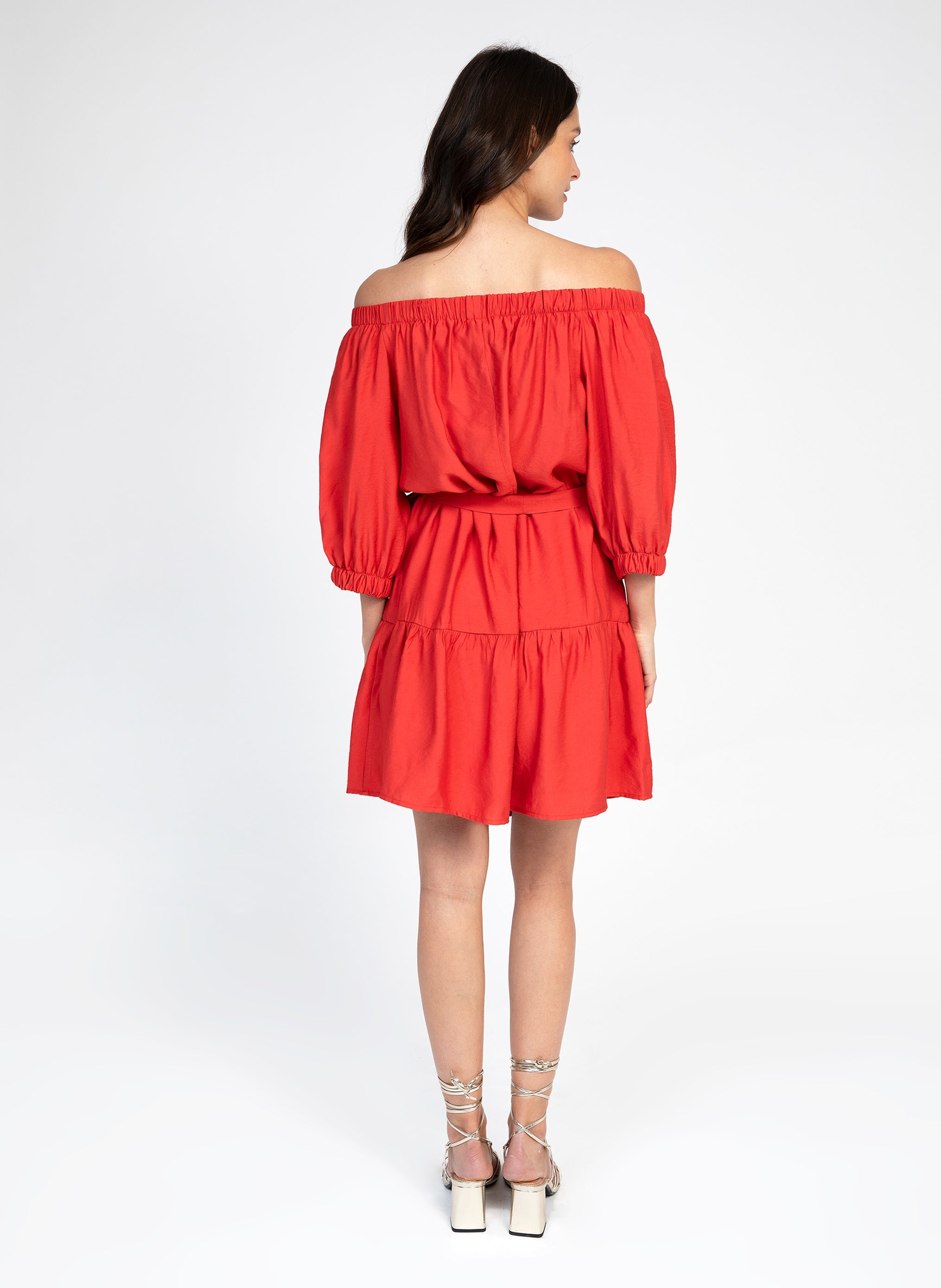 SHORT DRESS MARYSE paprika