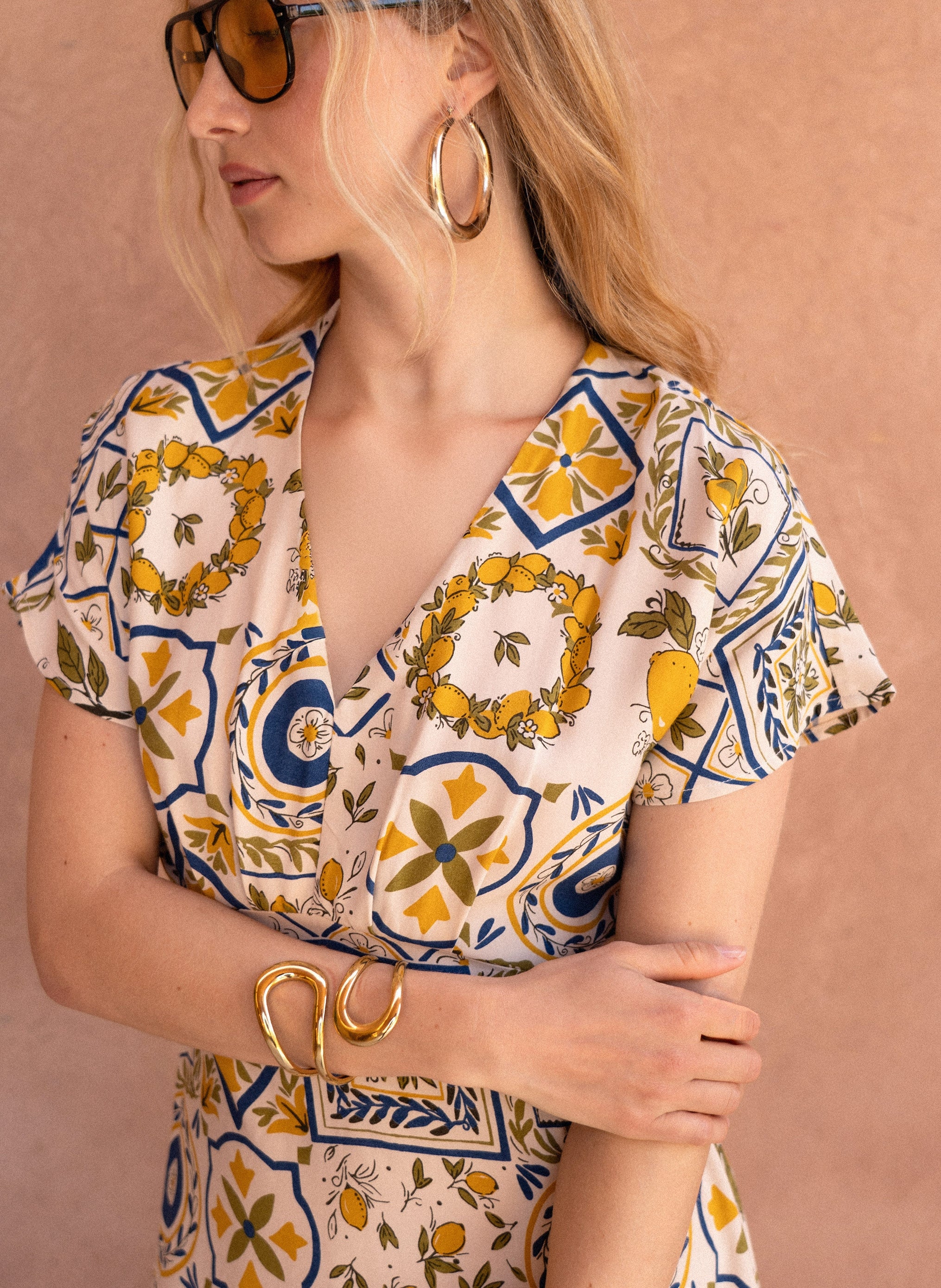 ROBE LONGUE MEKIA rizzo bleu