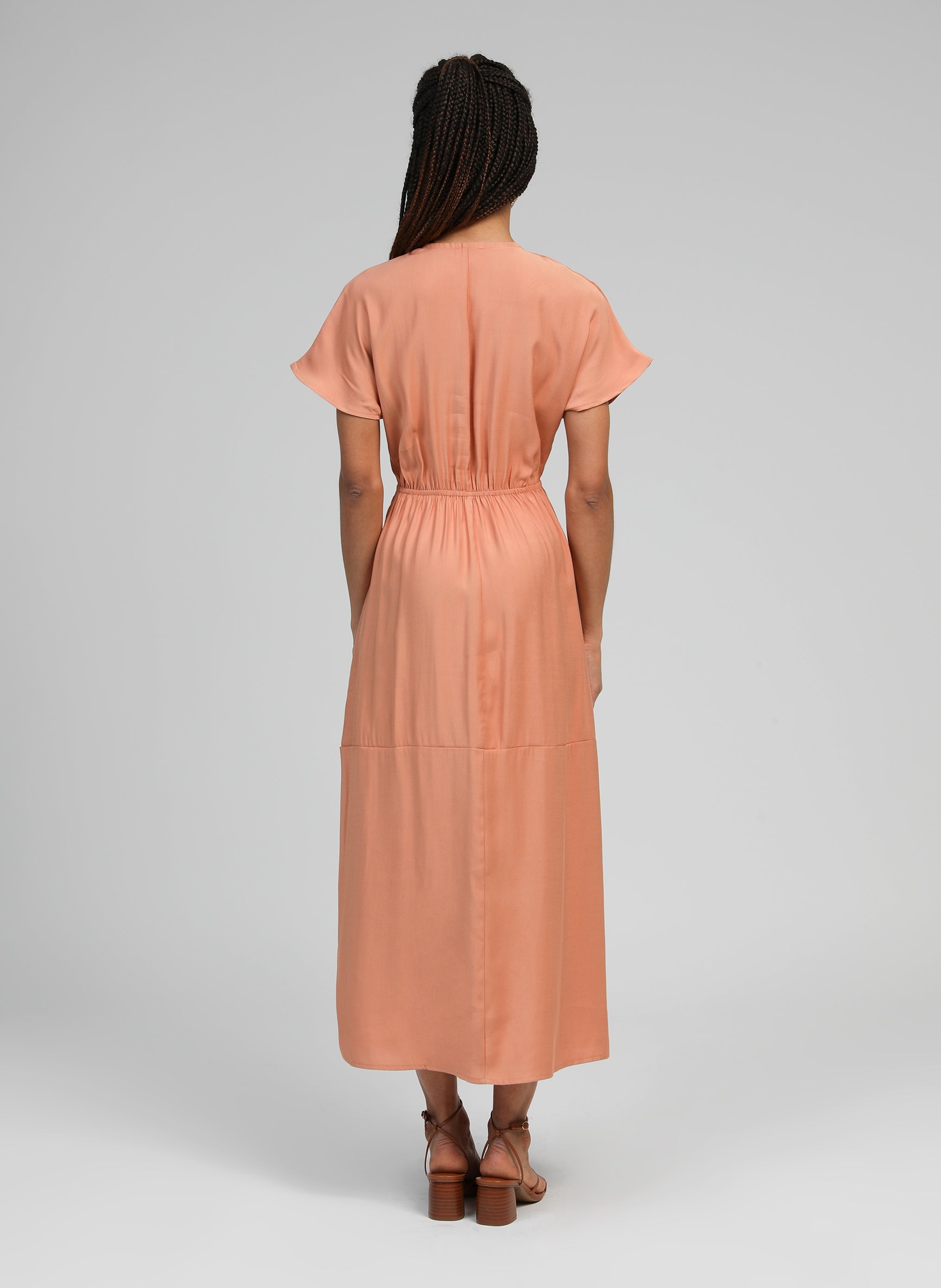 MEKIANA MIDI DRESS terracotta