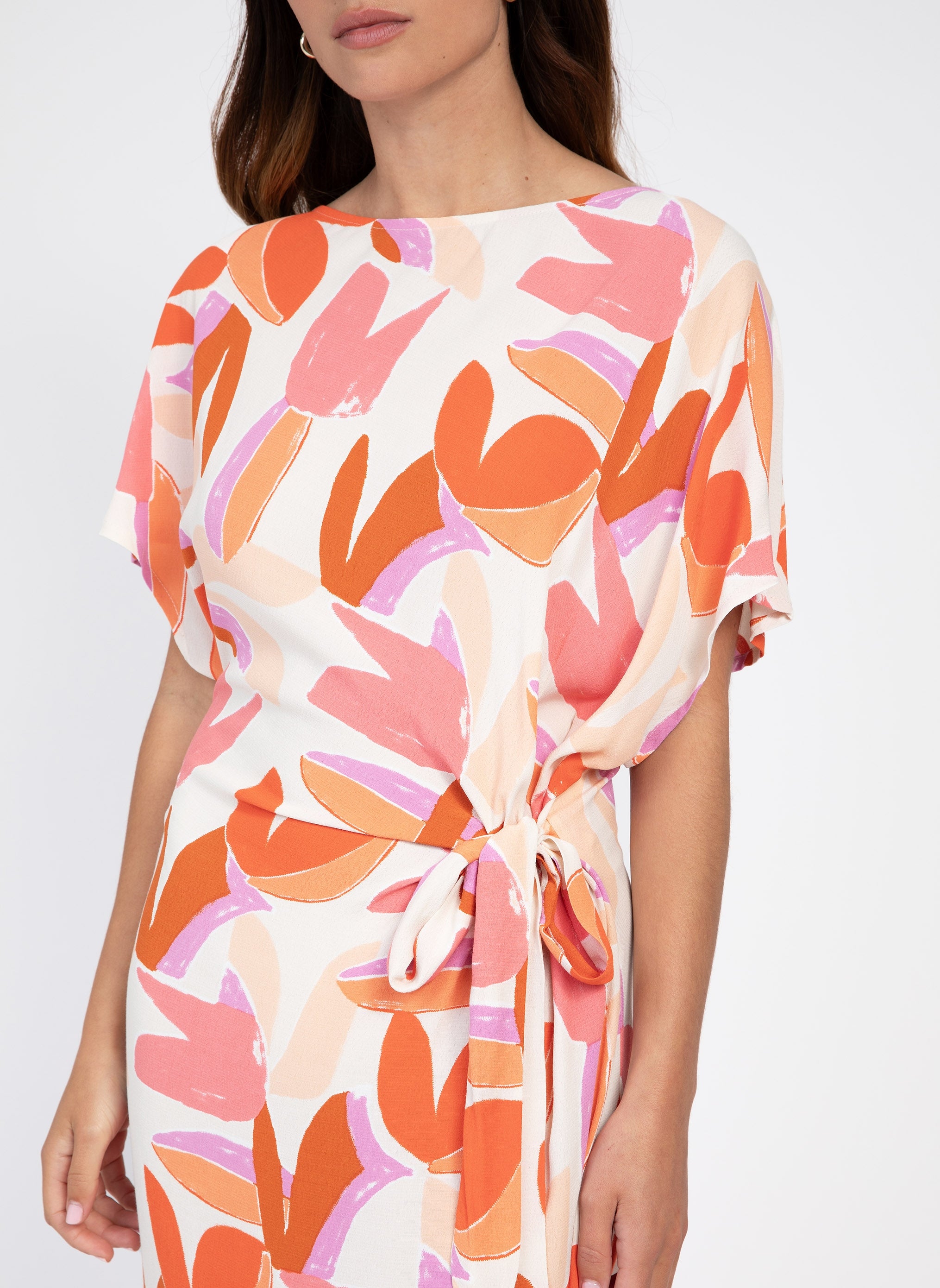 MELOTY vestido midi rosa barty