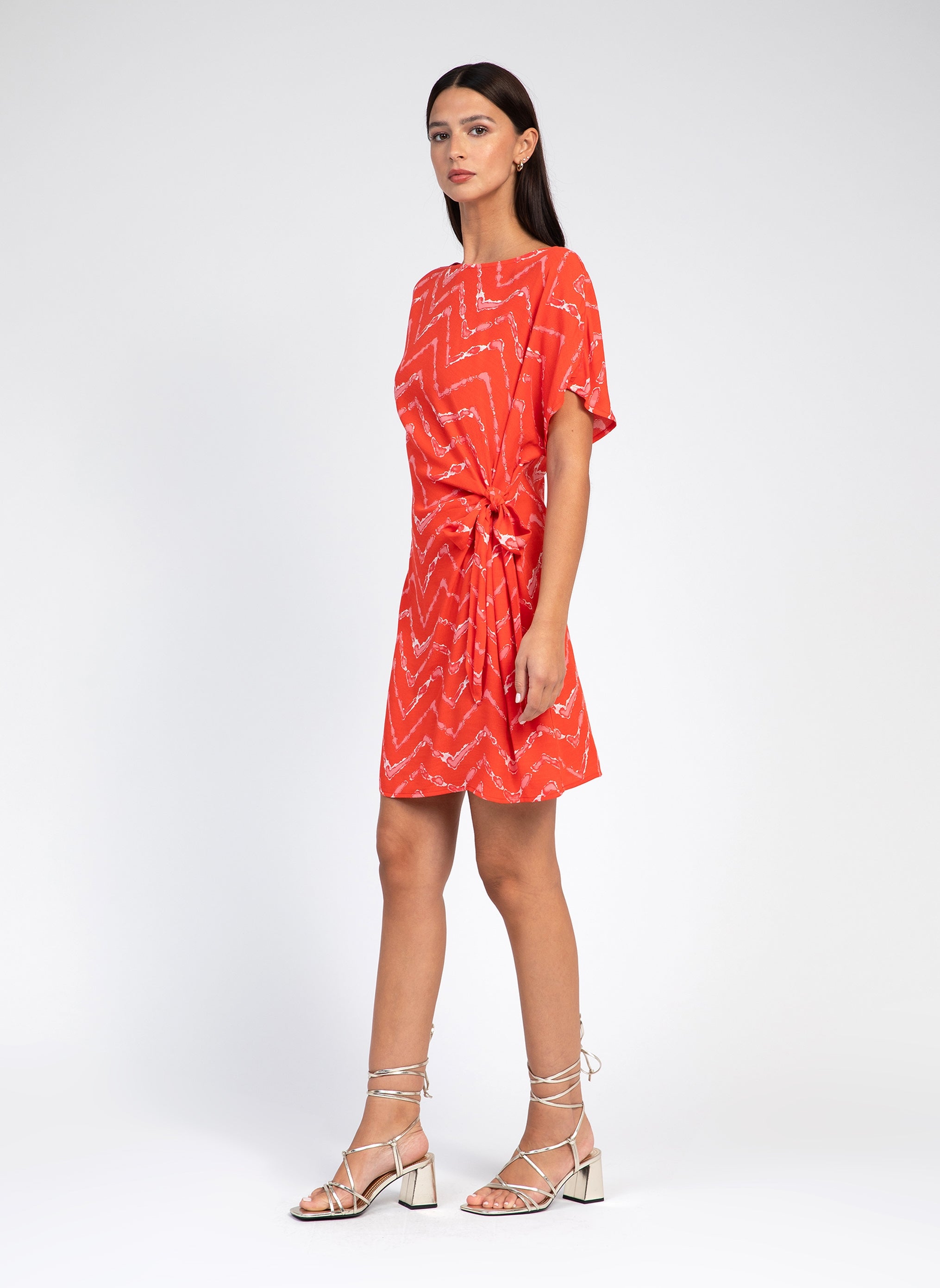 SHORT DRESS MELOVIE dina red