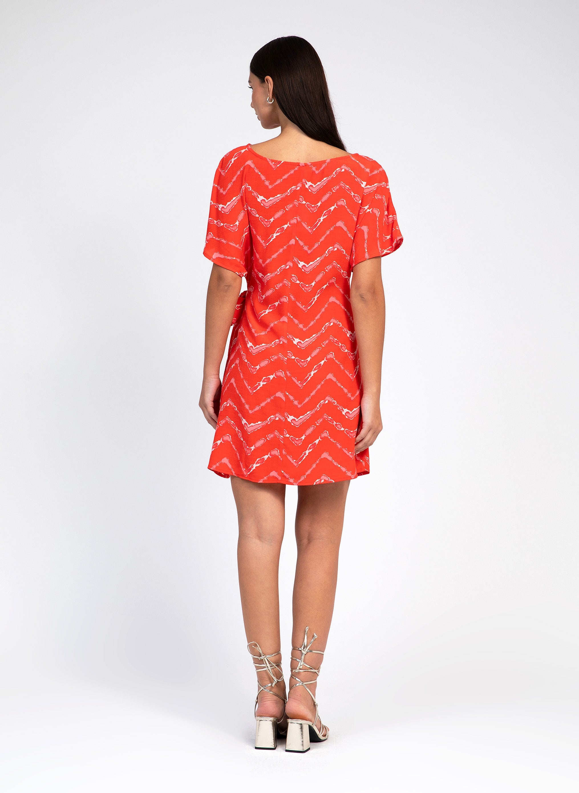 SHORT DRESS MELOVIE dina red