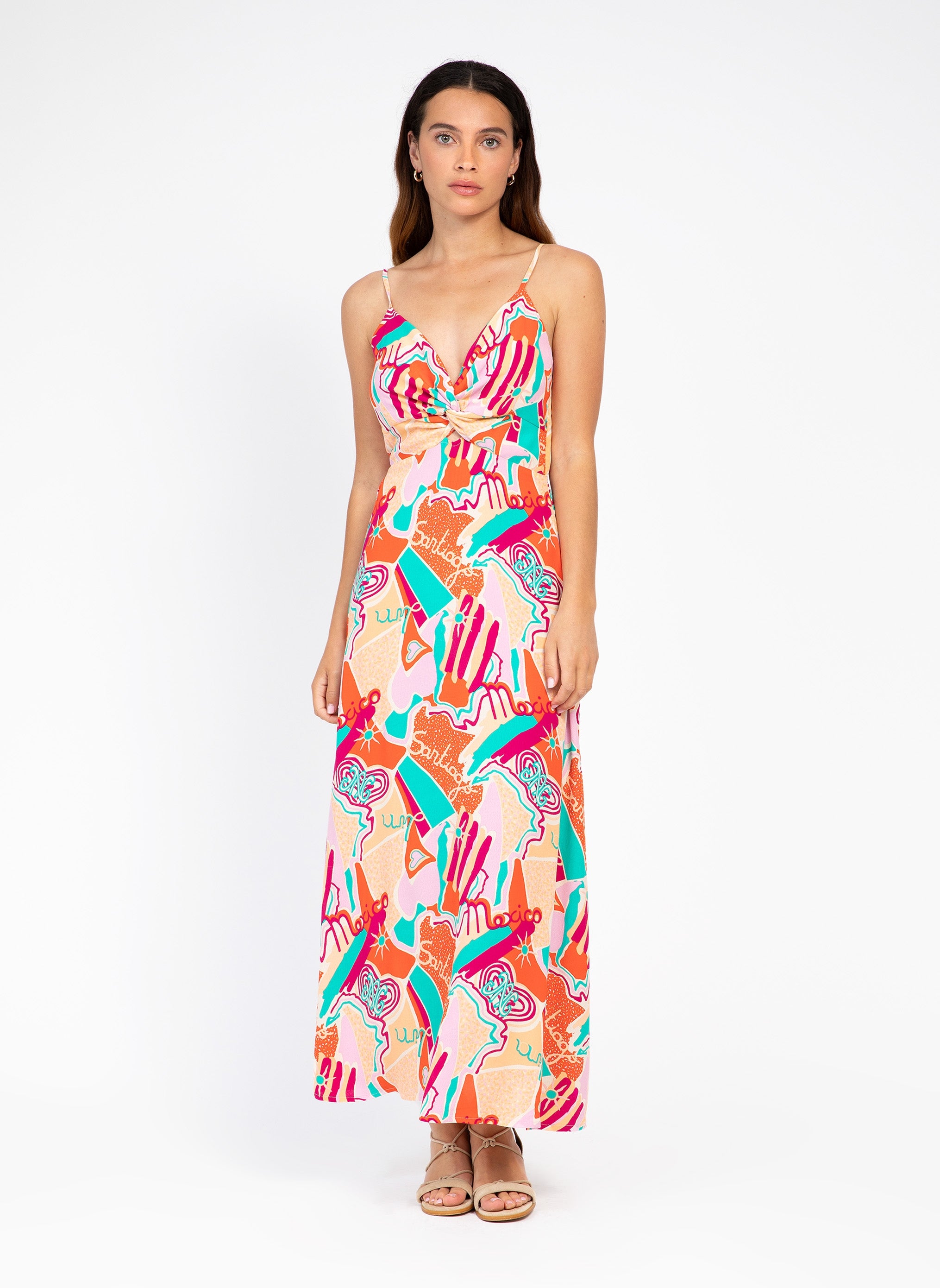 VESTIDO MIDI MERYKA bastia rojo