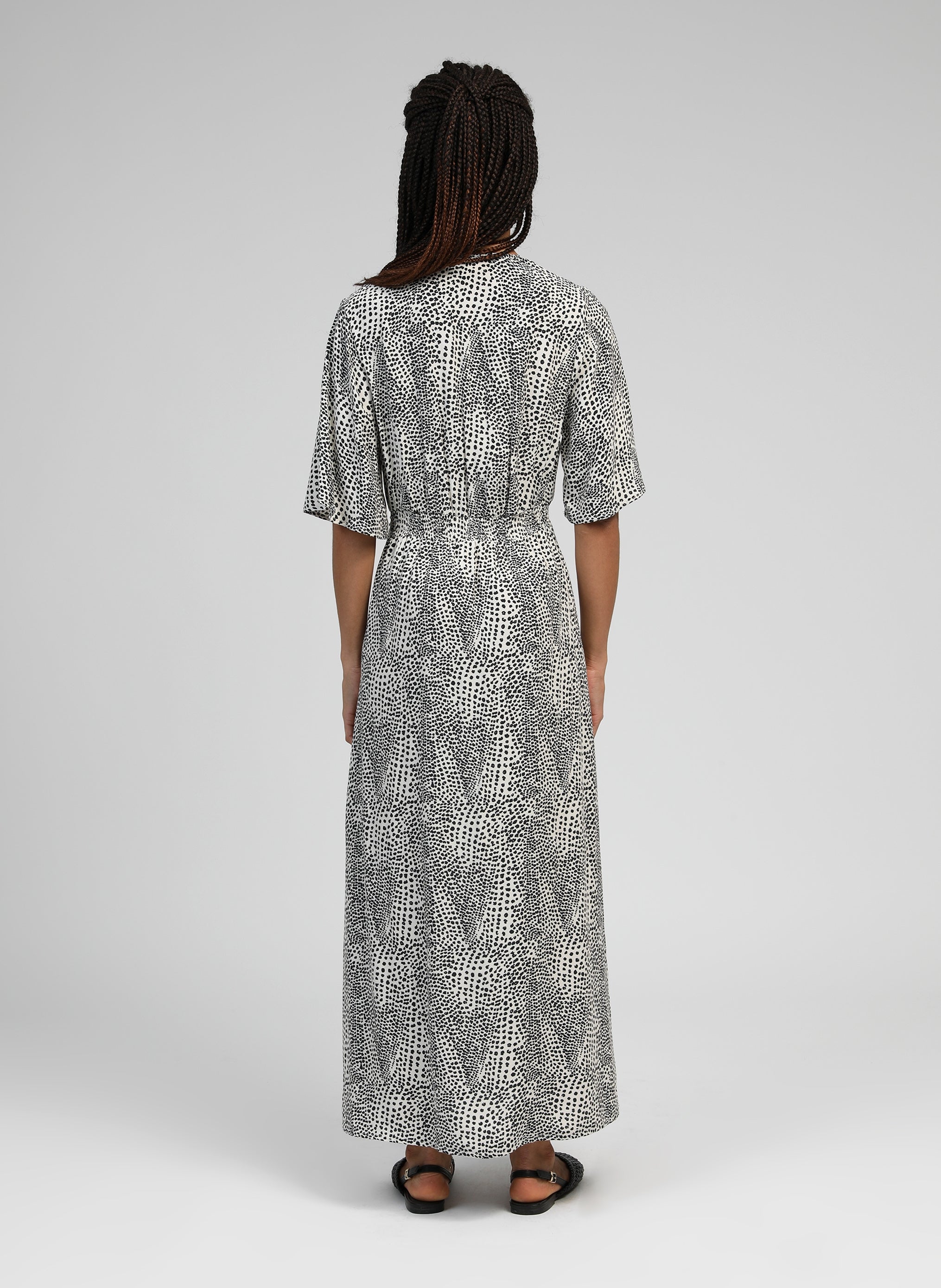 MESUNA LONG DRESS aurora ecru