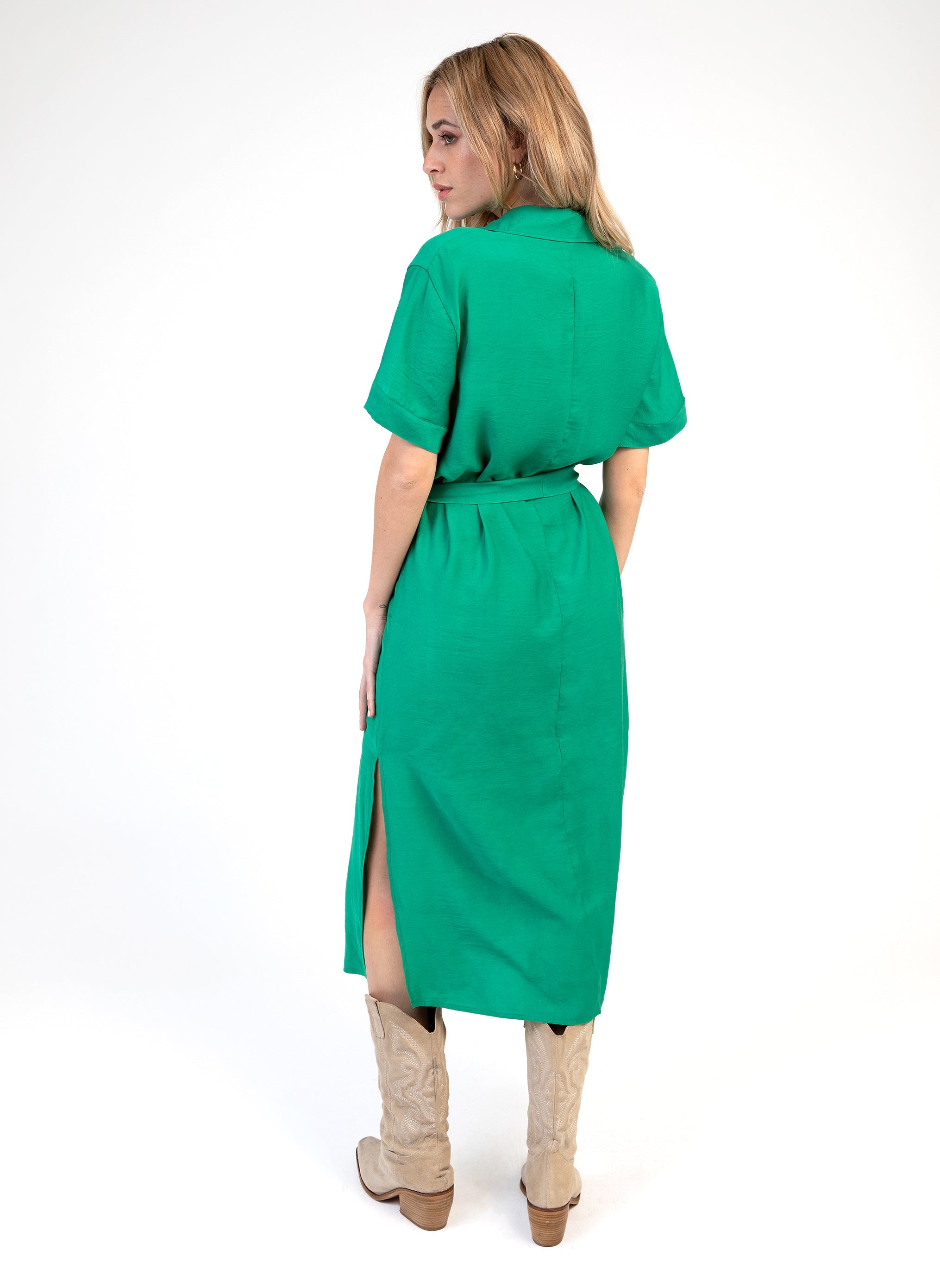 ROBE MIDI MILIE vert